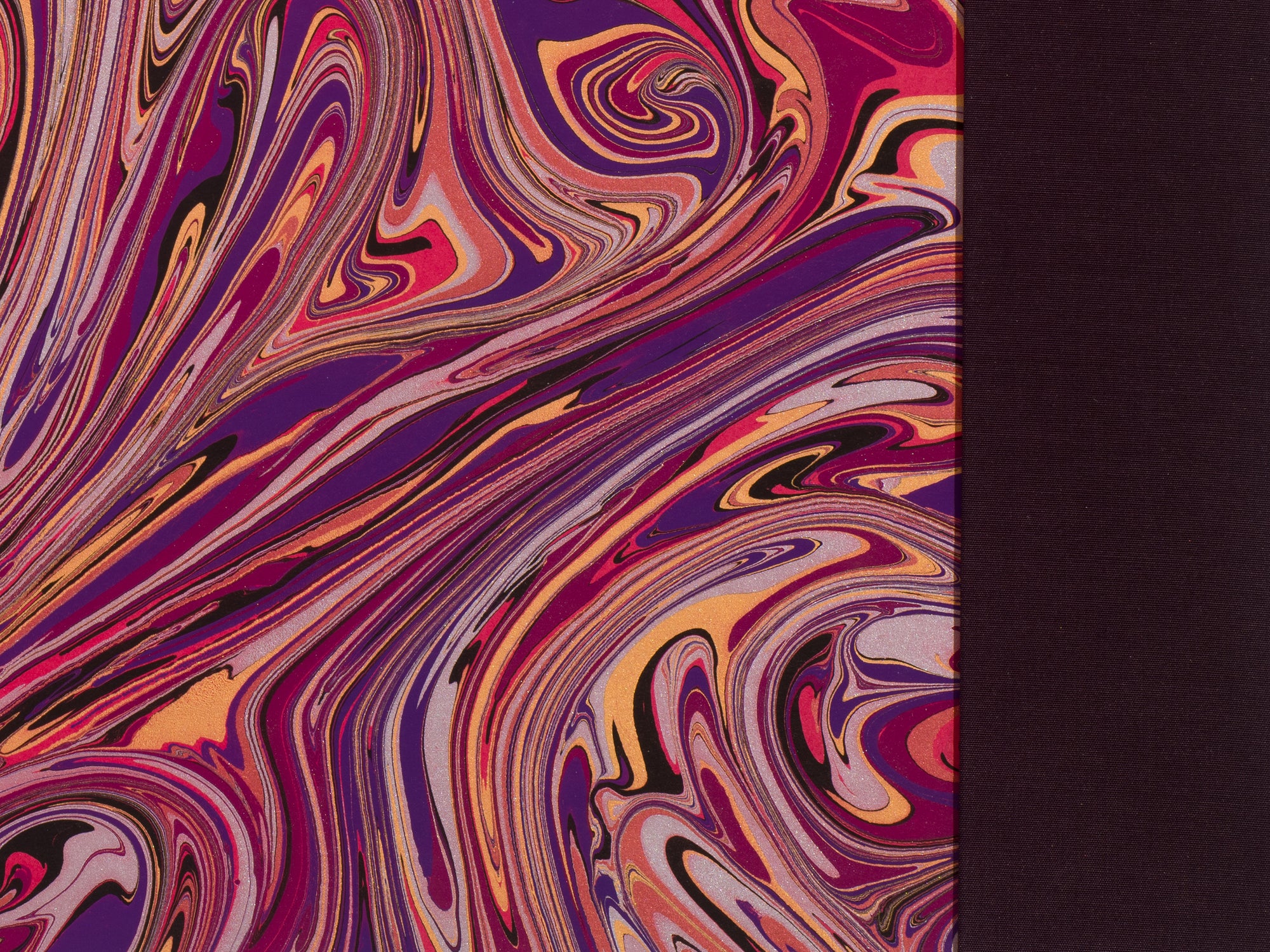 Bold Purple Desk Blotter / Desk Pad in Purple and Multi-Color Accents