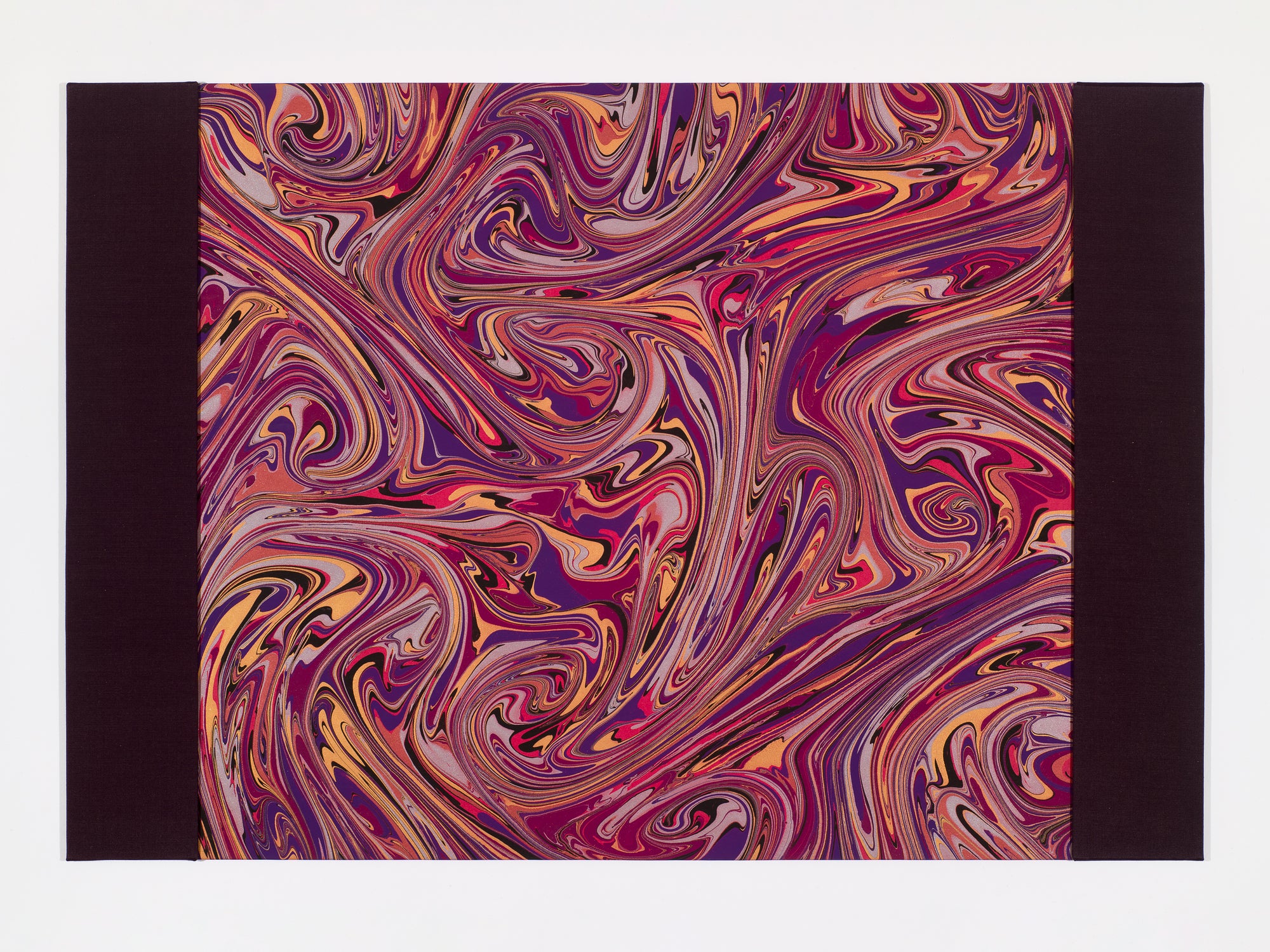 Bold Purple Desk Blotter / Desk Pad in Purple and Multi-Color Accents