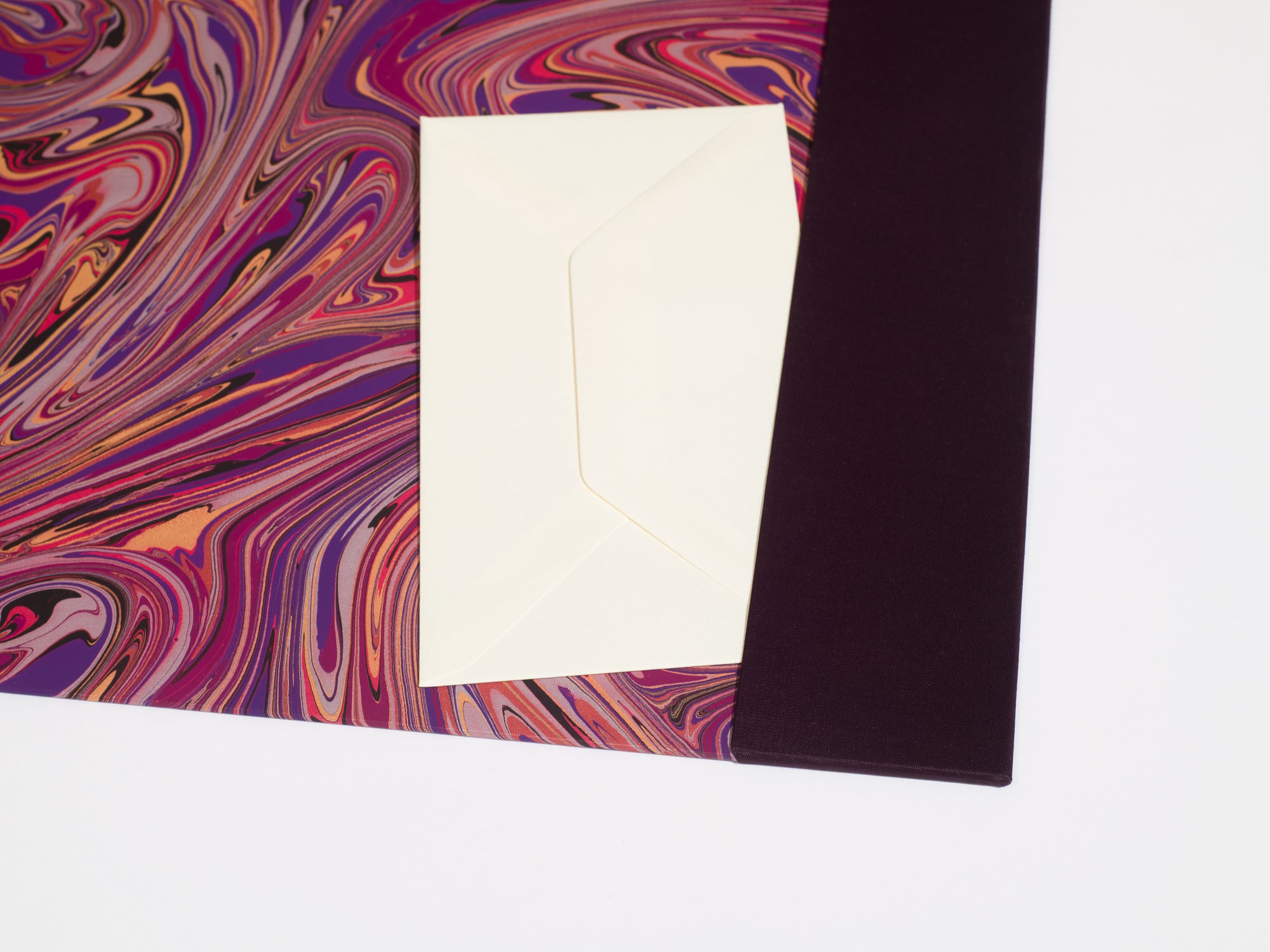 Bold Purple Desk Blotter / Desk Pad in Purple and Multi-Color Accents