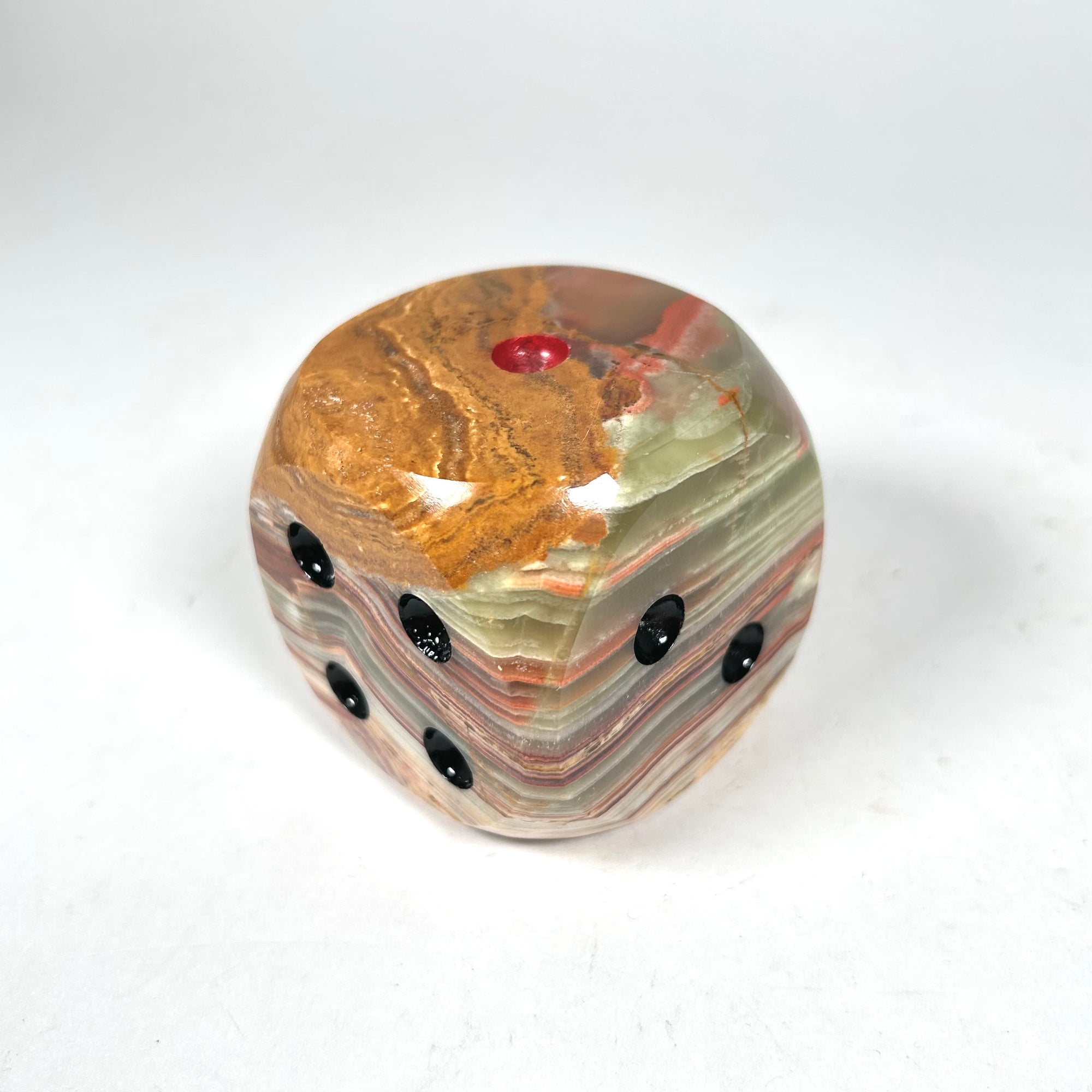 Vintage Die Shaped Striped Agate Paperweight