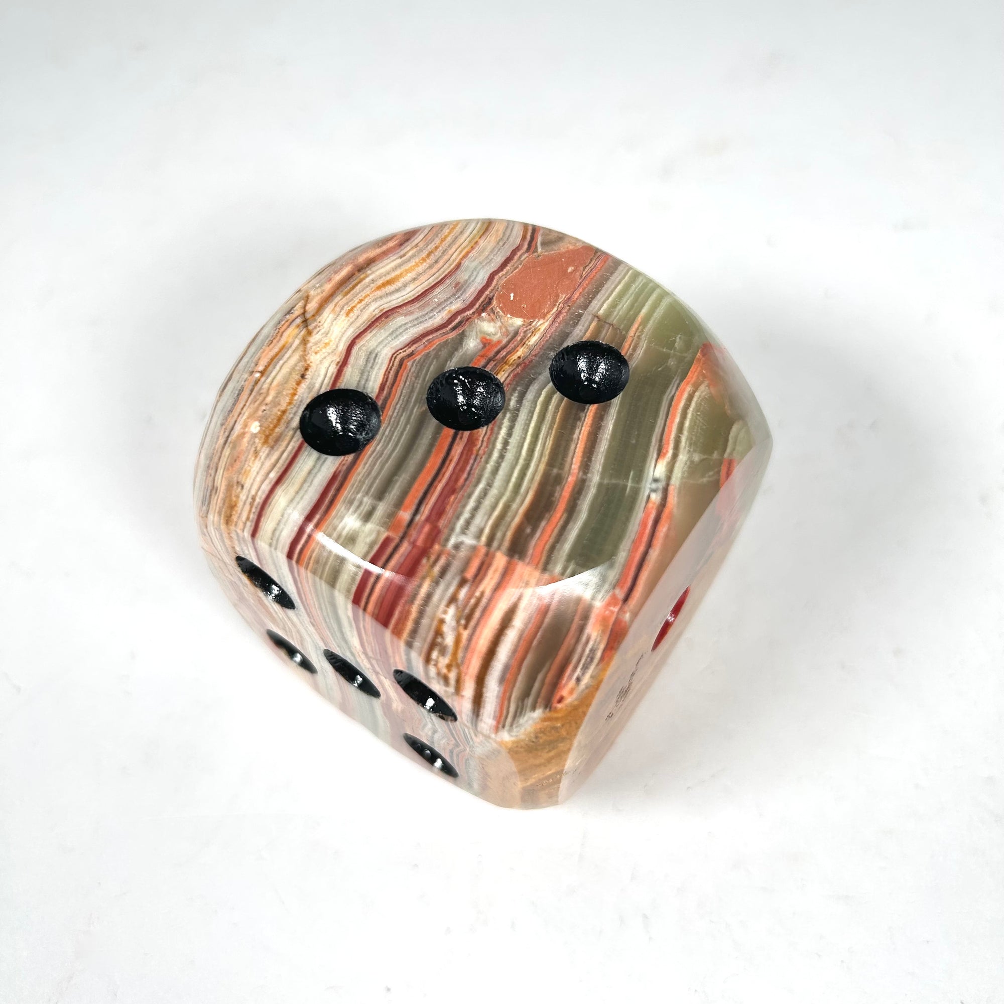 Vintage Die Shaped Striped Agate Paperweight