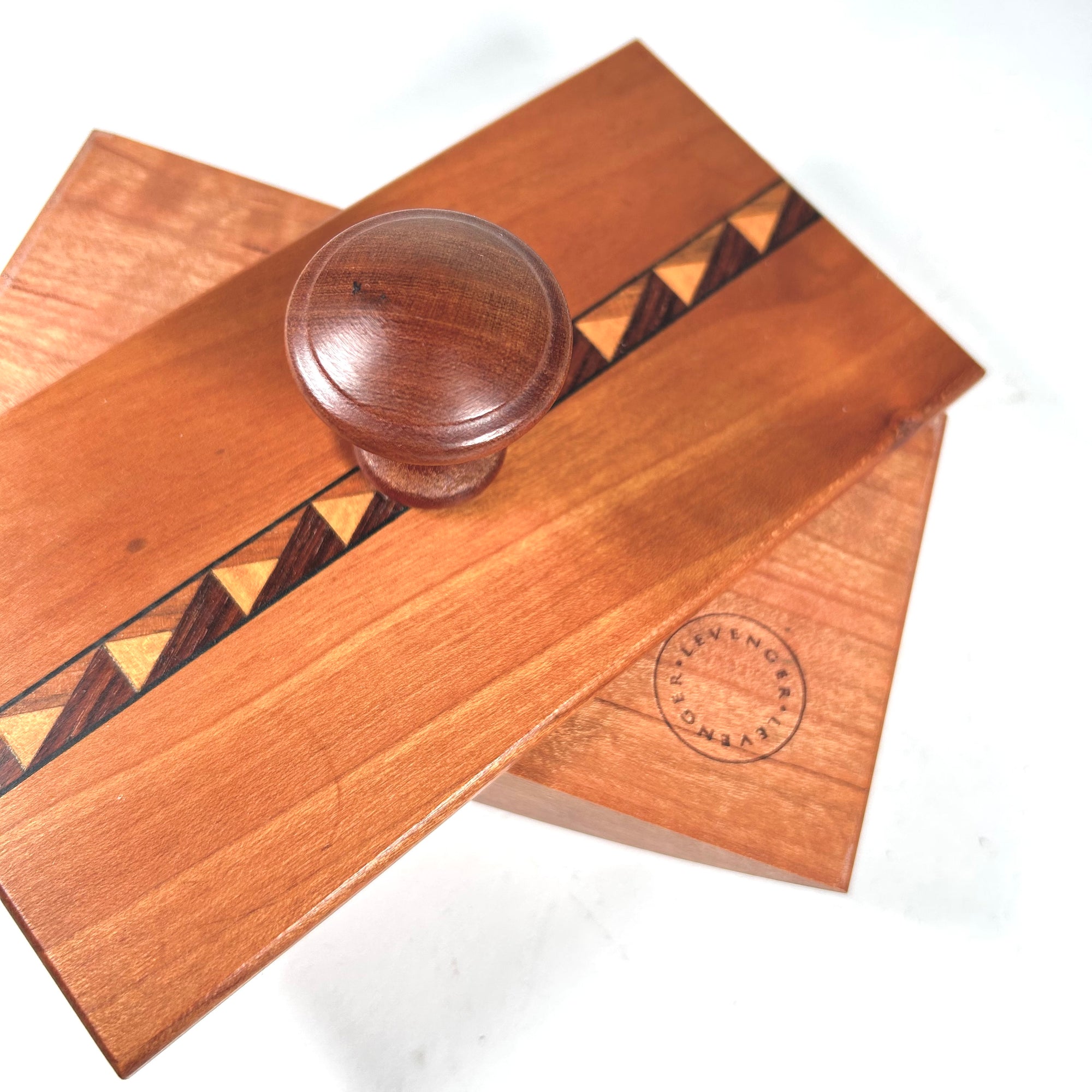 Inlayed Wood Rocker Blotter by Levenger