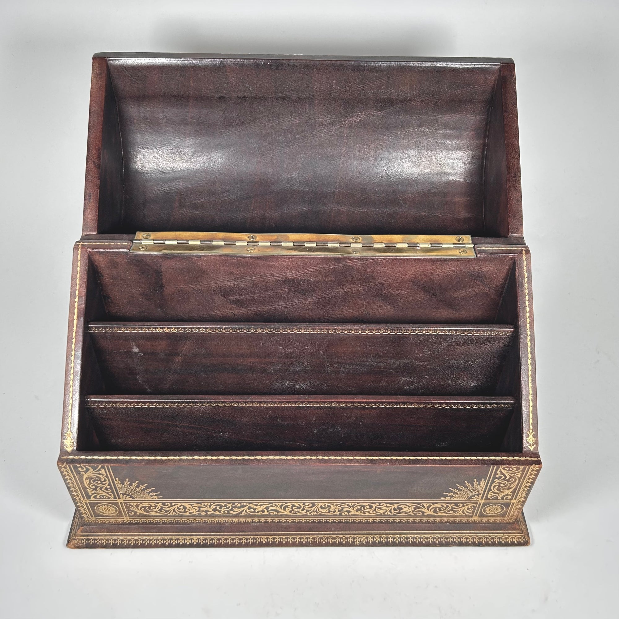 Vintage Simondetti Italian Desktop Letter Organizer Box