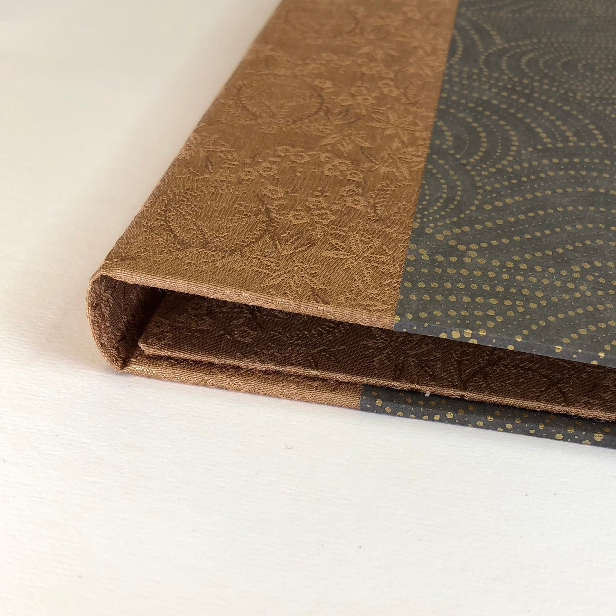 Desk Organizer Folio in Calm Brown and Dark Gray