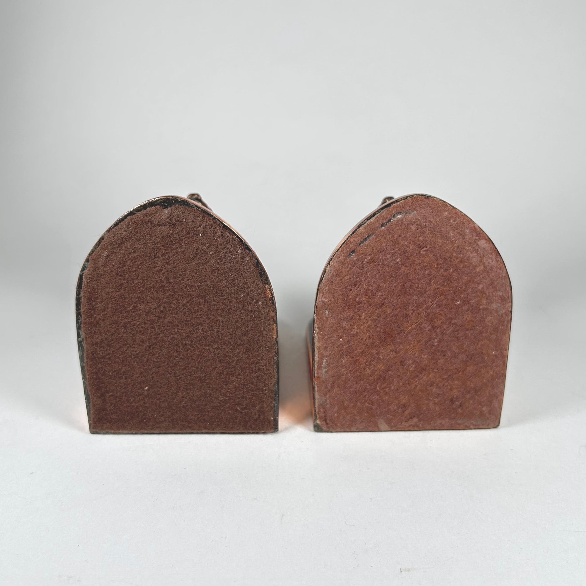 Cocker Spaniel Dog Metal Bookends with Copper Accents