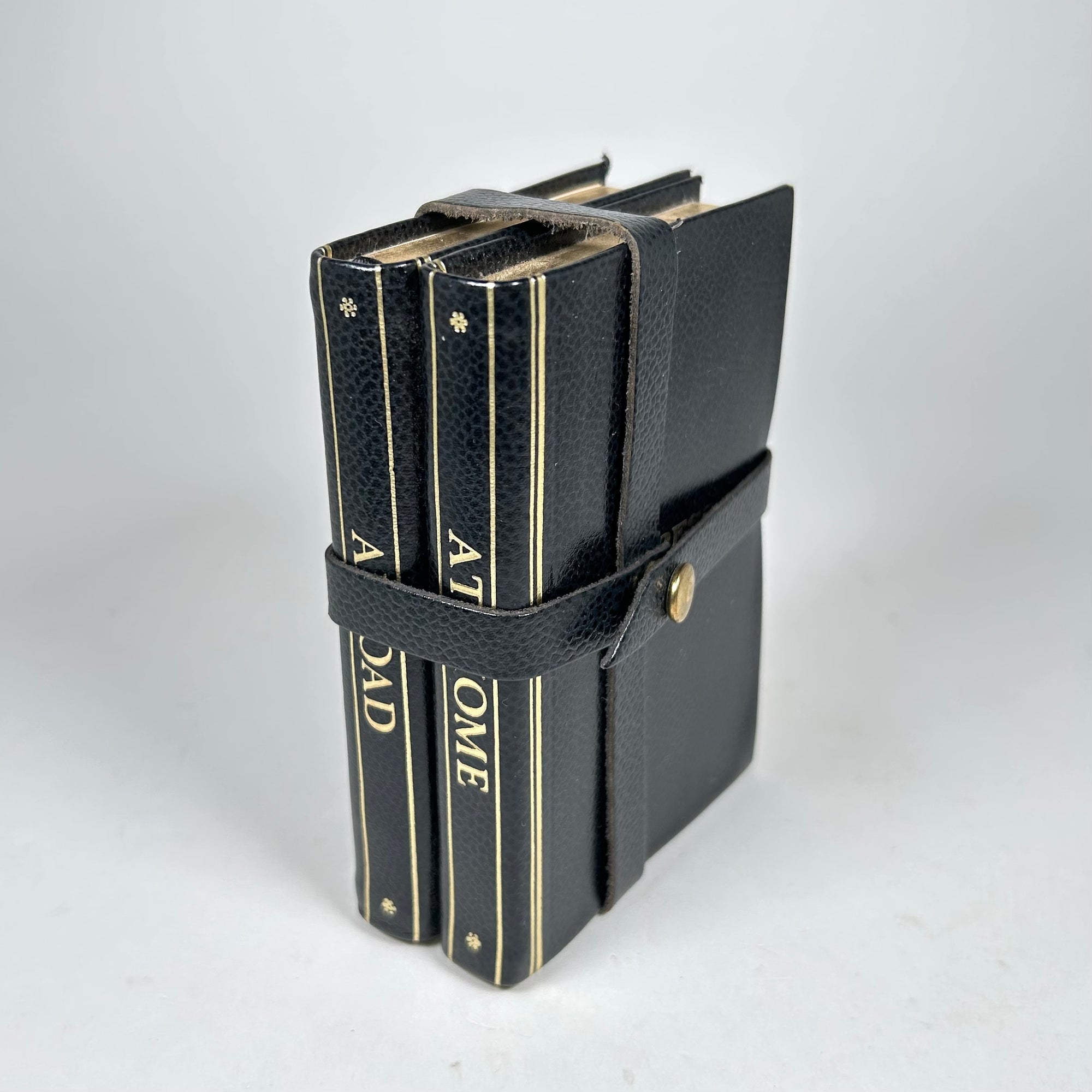Vintage Saks Fifth Avenue Address Book Set - At Home and Abroad - Made in England
