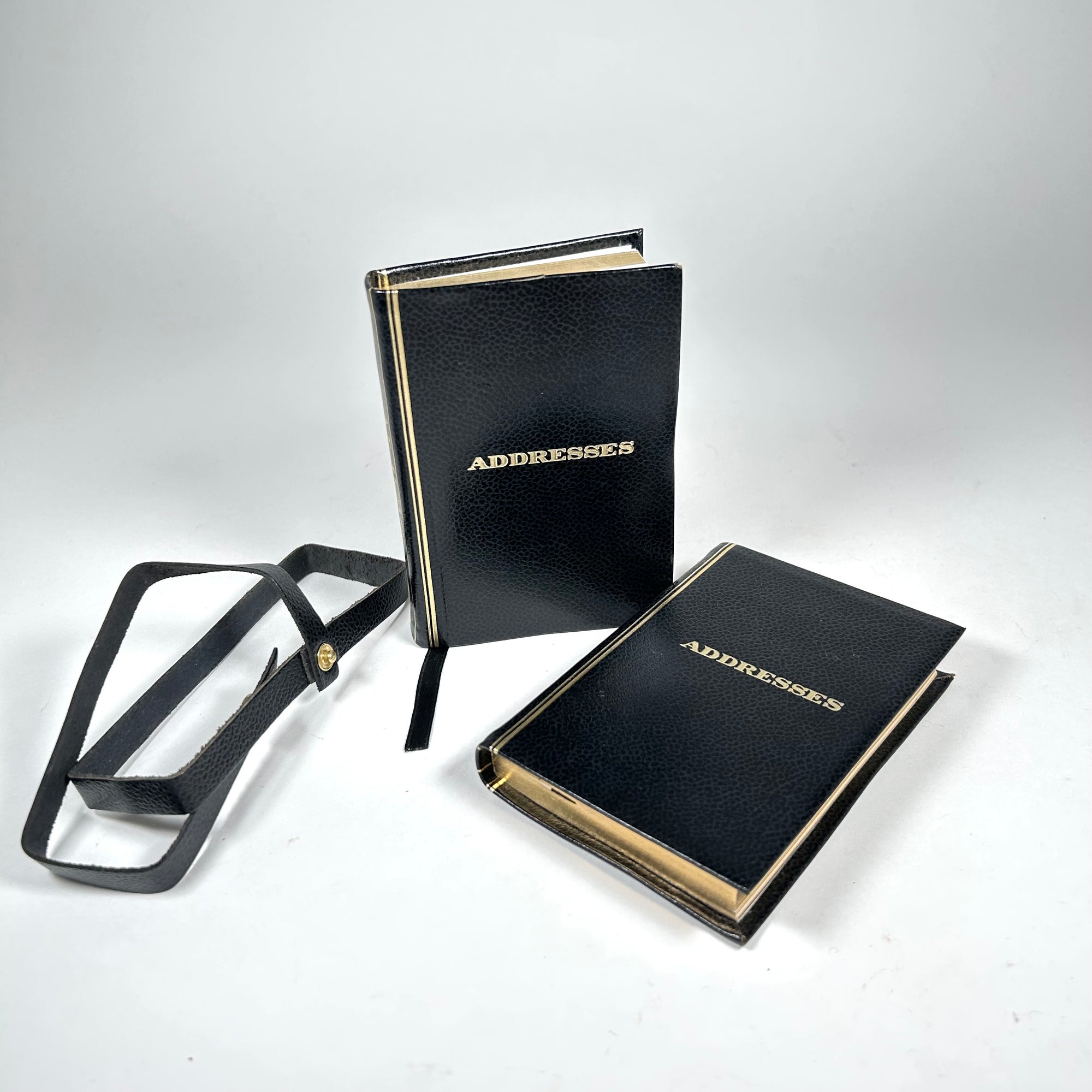 Vintage Saks Fifth Avenue Address Book Set - At Home and Abroad - Made in England