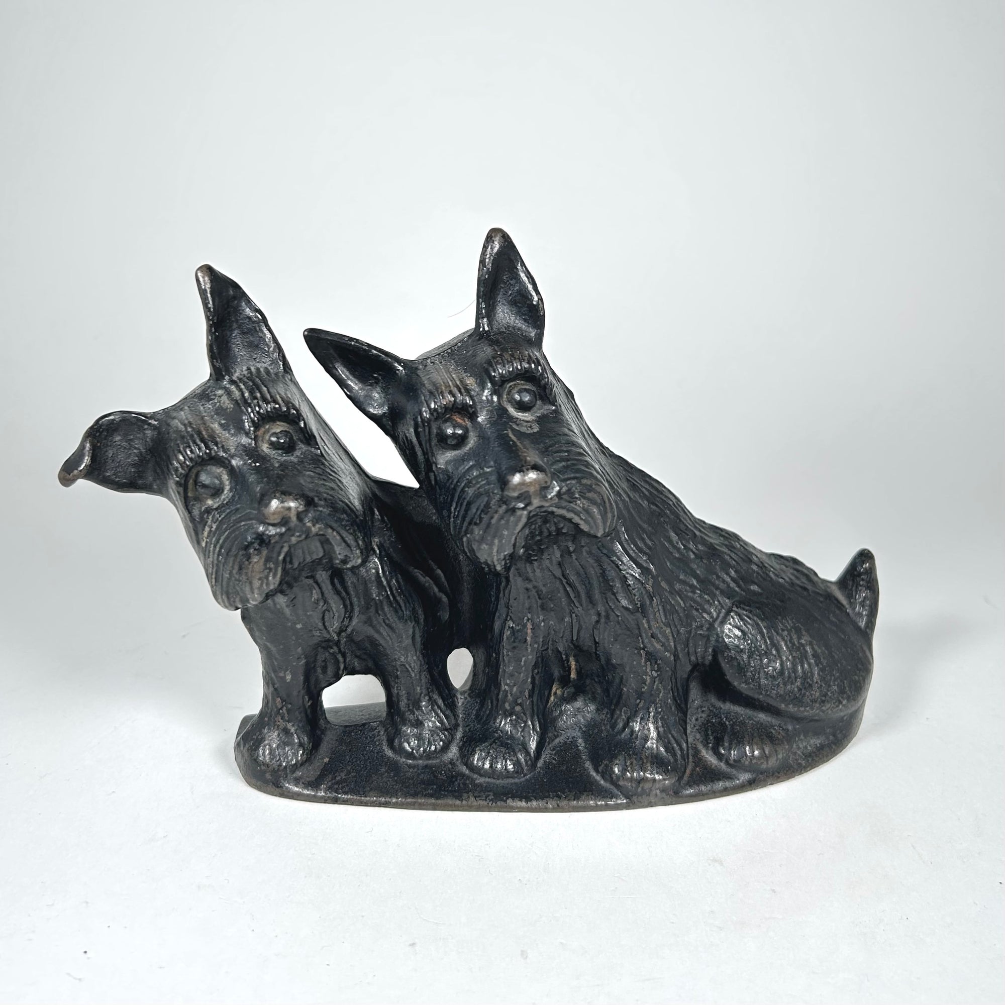 Vintage Scottish Terrier Dog Cast Iron Doorstop