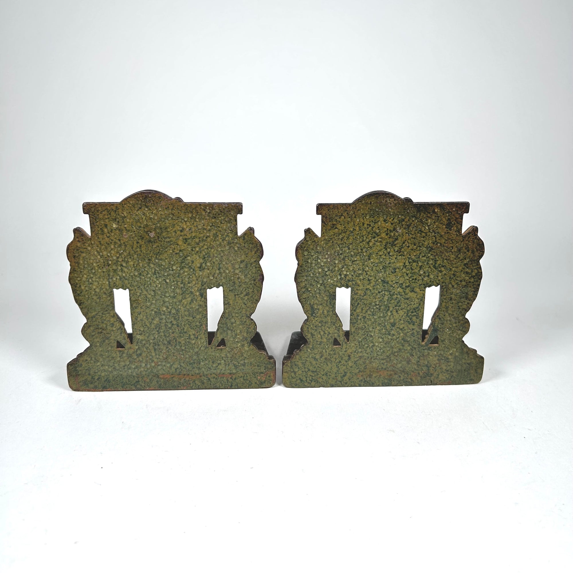 Vintage Owls and Lamp of Knowledge Bookends by Judd Mfg. Co.