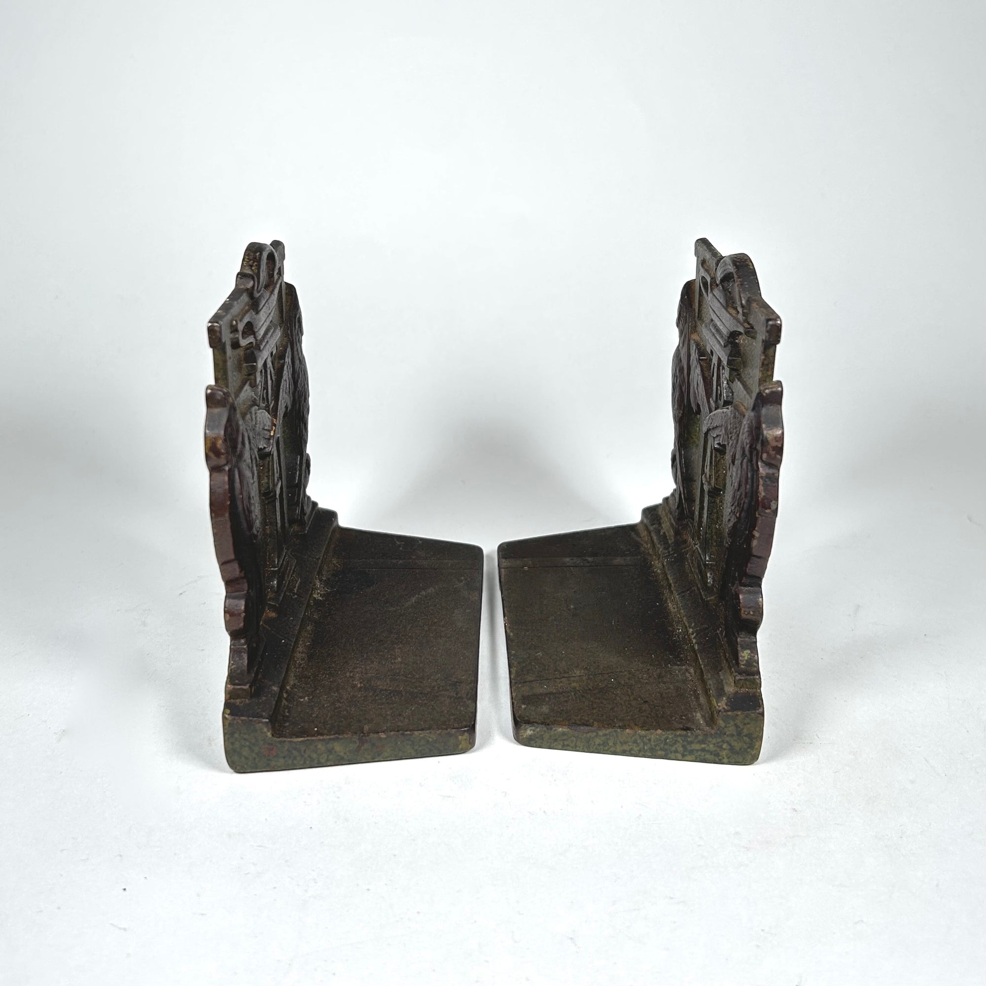 Vintage Owls and Lamp of Knowledge Bookends by Judd Mfg. Co.