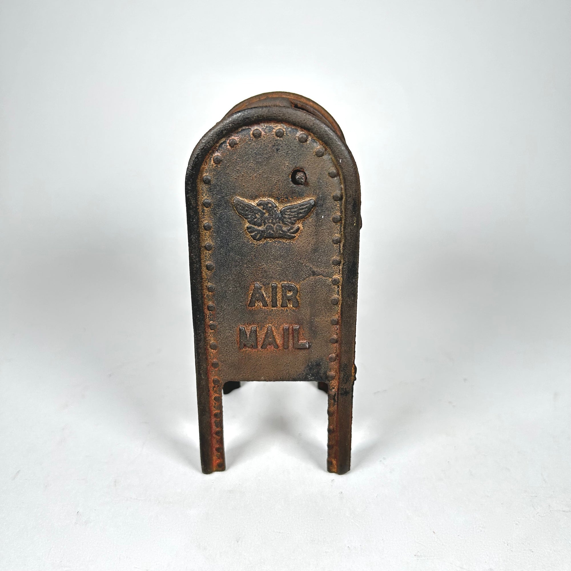 Cast Iron US Mail Box Coin Bank / Desk Toy