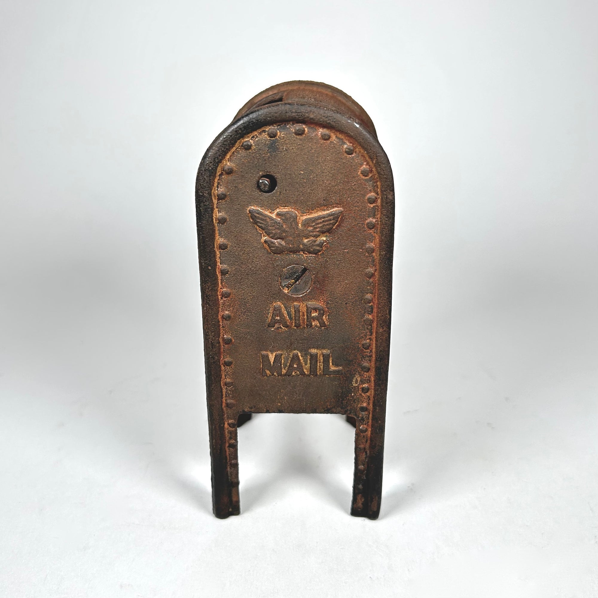Cast Iron US Mail Box Coin Bank / Desk Toy