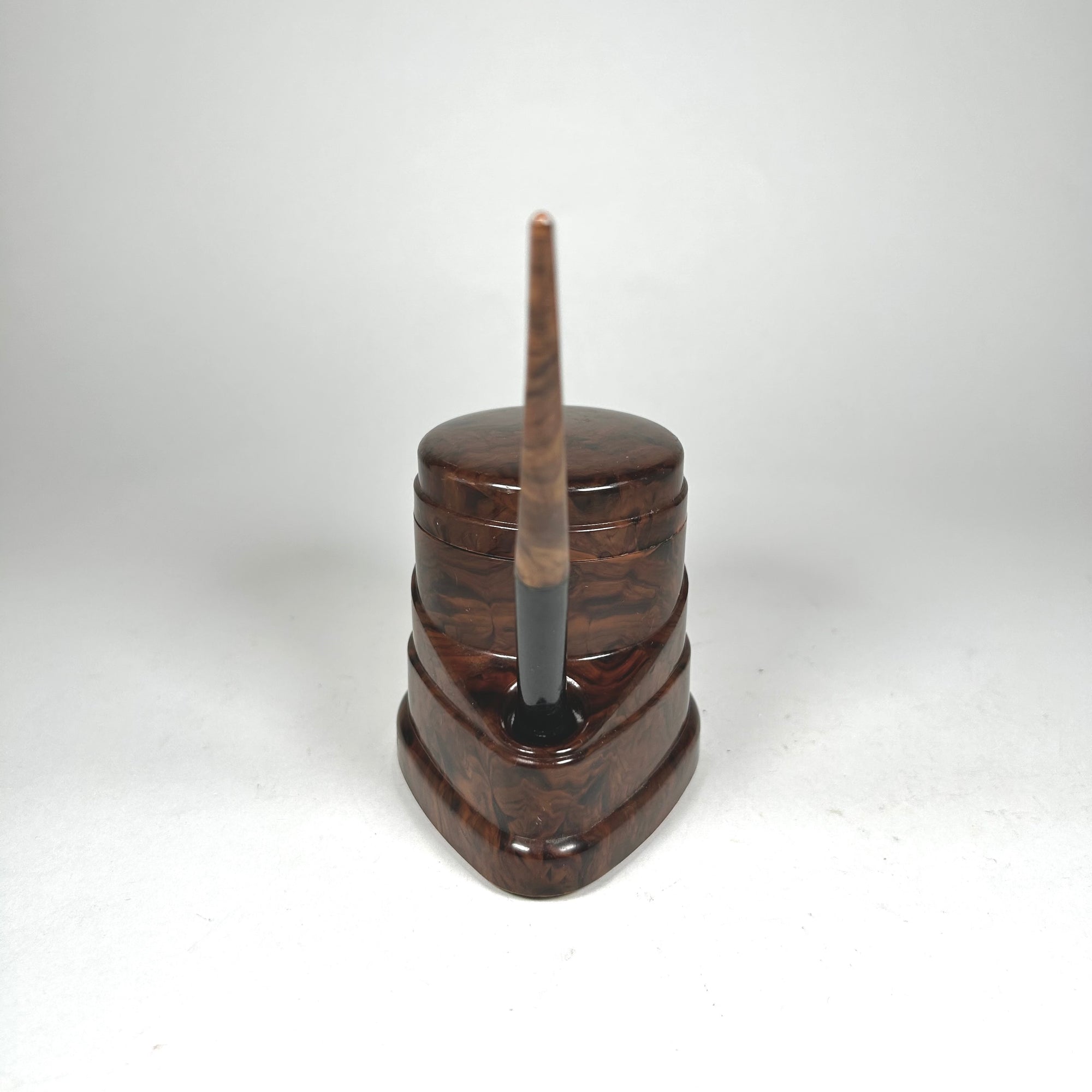 Morriset Pen Ink Unit Constant Flowing Ink Well in Brown Swirl