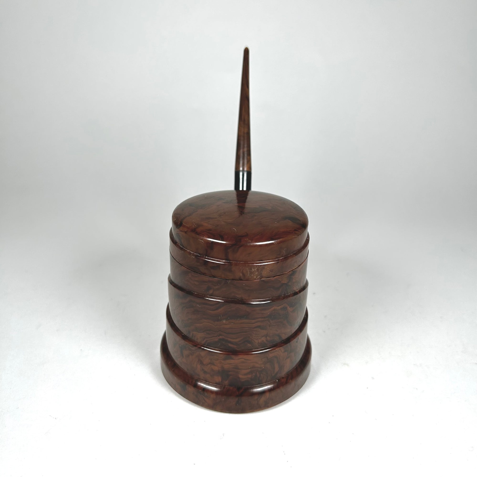 Morriset Pen Ink Unit Constant Flowing Ink Well in Brown Swirl