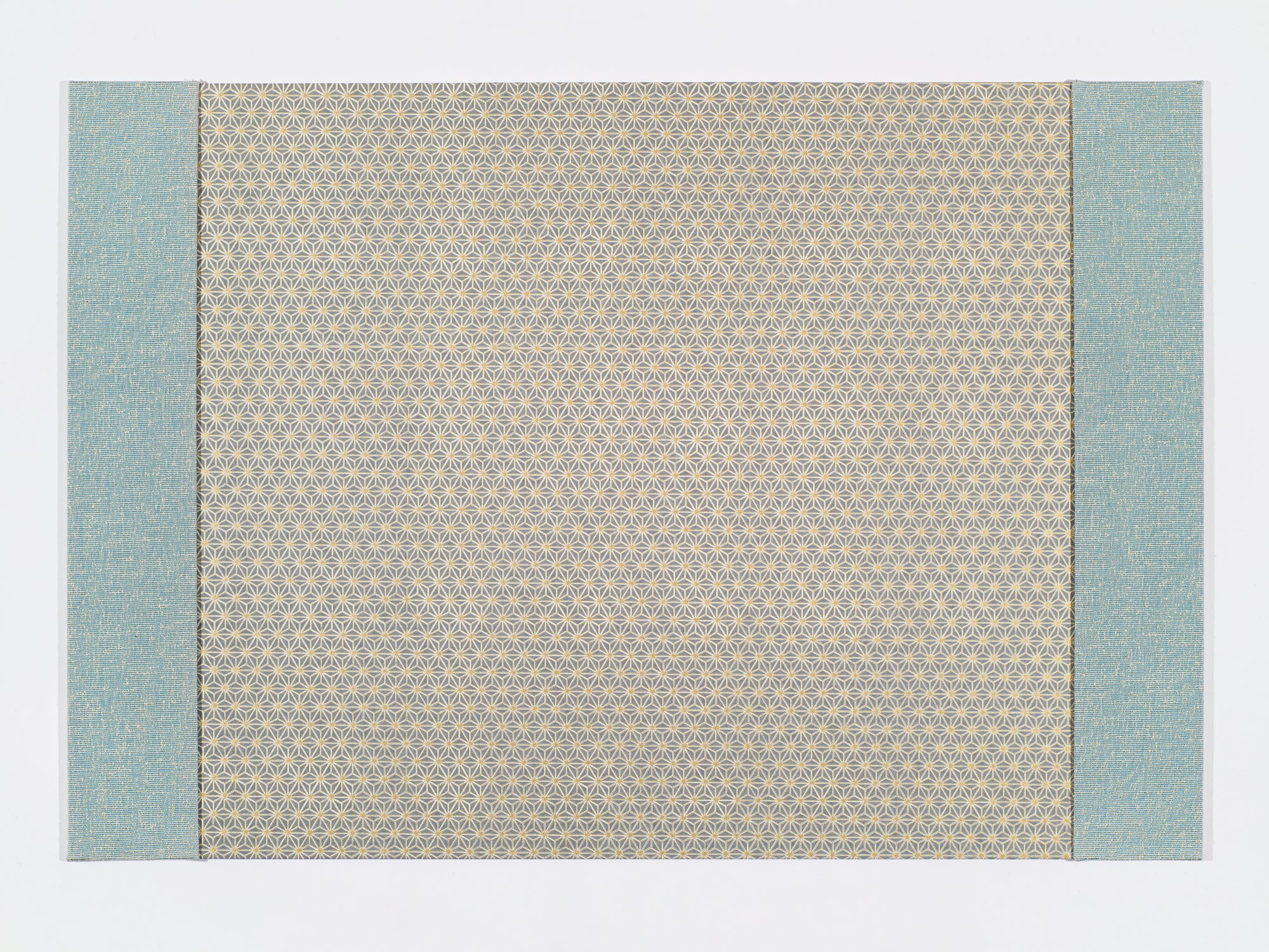 Cool and Soothing Desk Blotter / Desk Pad in Blue and Silvery Grey