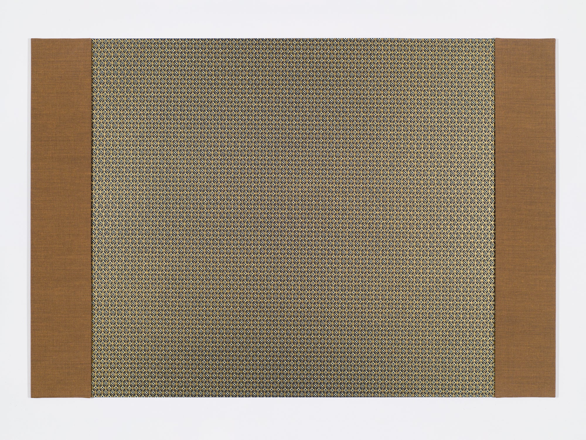 Subtle and Tailored Desk Blotter / Desk Pad in Gold, Blue, and Brown