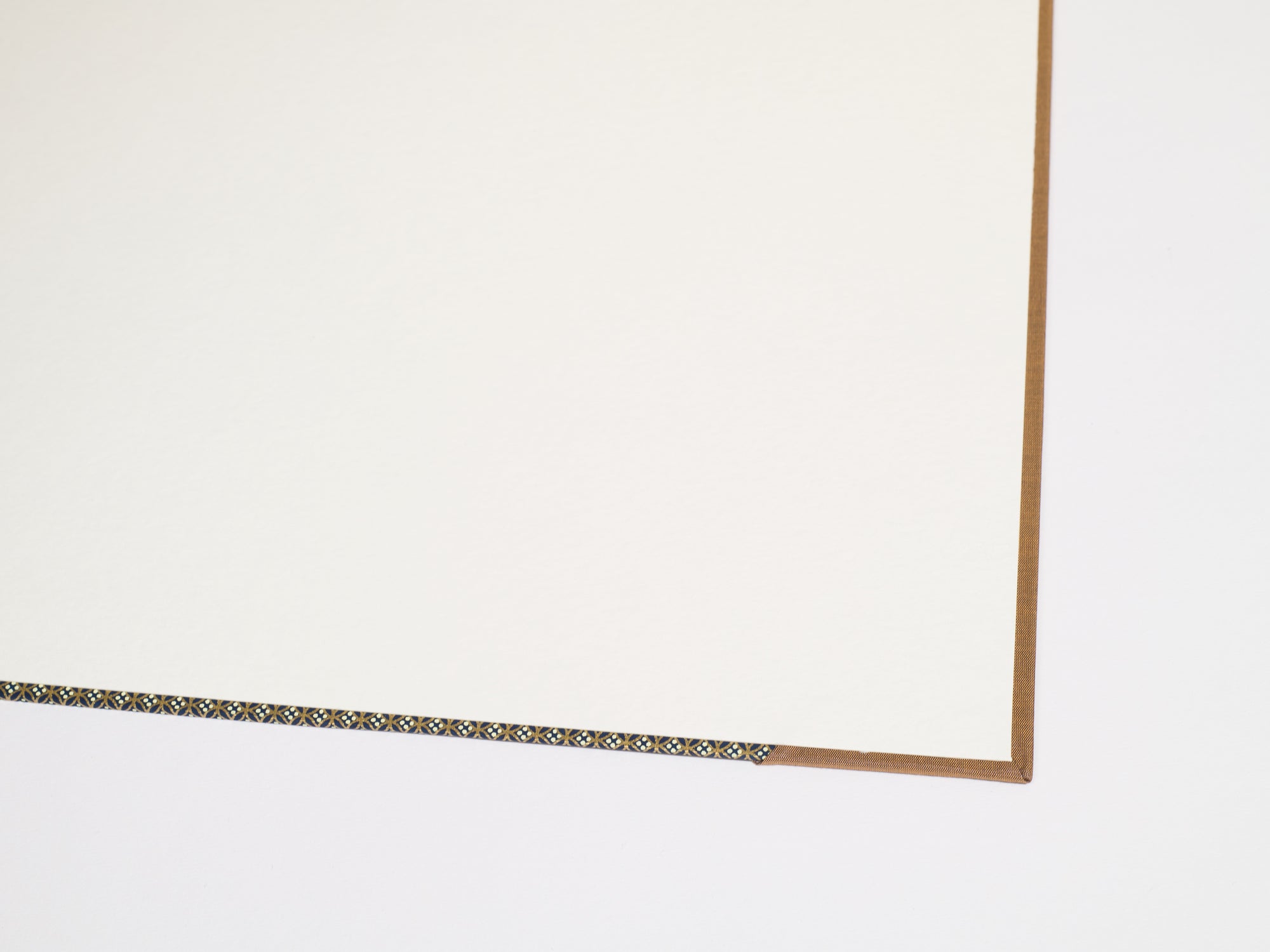 Subtle and Tailored Desk Blotter / Desk Pad in Gold, Blue, and Brown