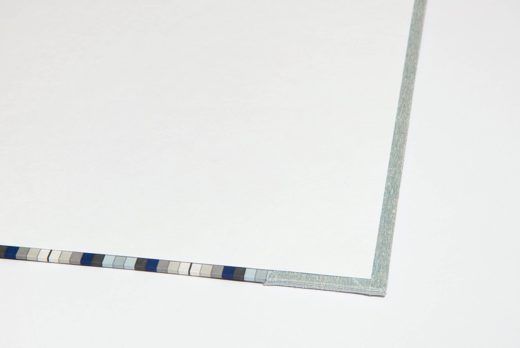 Modern Preppy Desk Blotter / Desk Pad in Blue and White