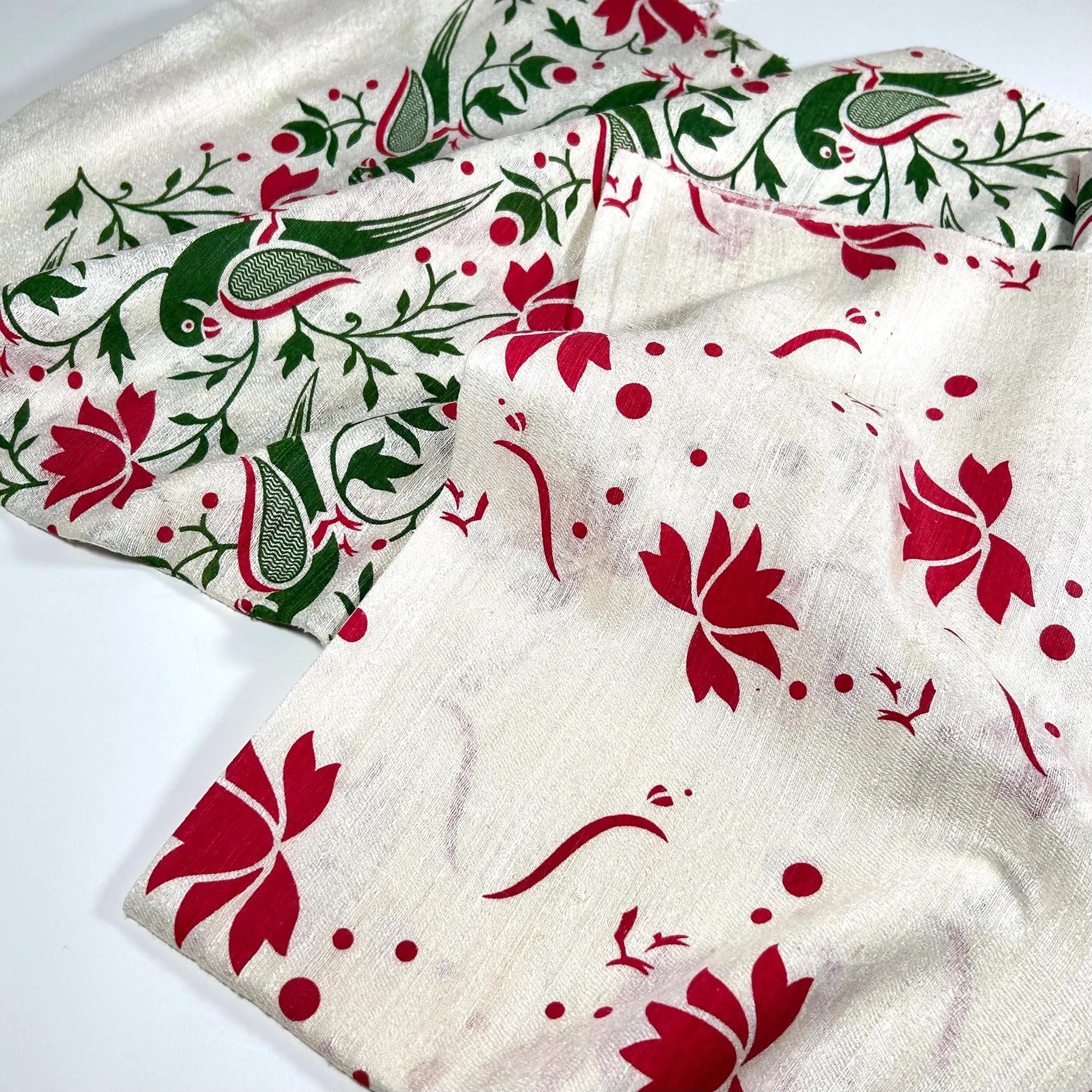 Birds and Flowers Shawl Wrap by Binita Sen Weaves