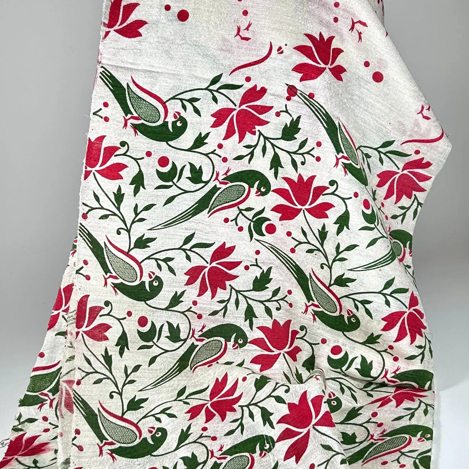 Birds and Flowers Shawl Wrap by Binita Sen Weaves