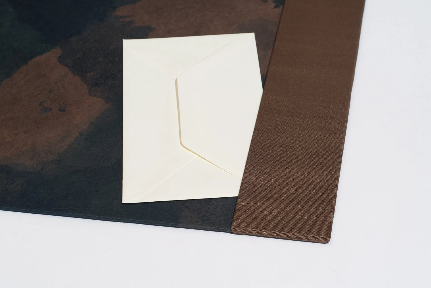 Rustic and Rich Desk Blotter / Desk Pad in Dark Brown and Black