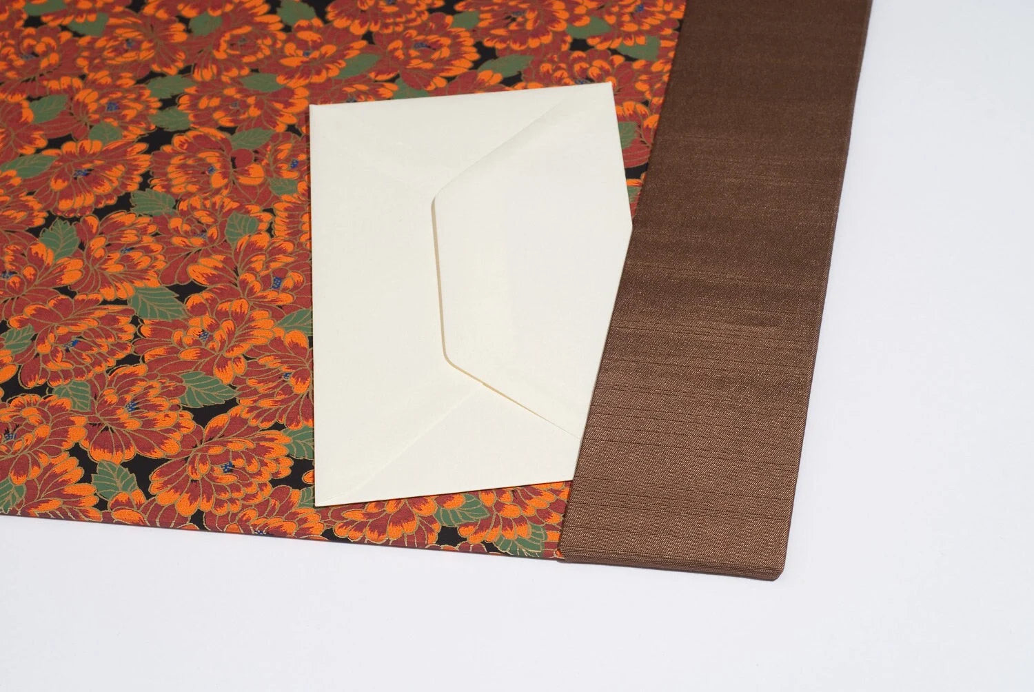Bold and Vibrant Floral Desk Blotter / Desk Pad in Bright Red