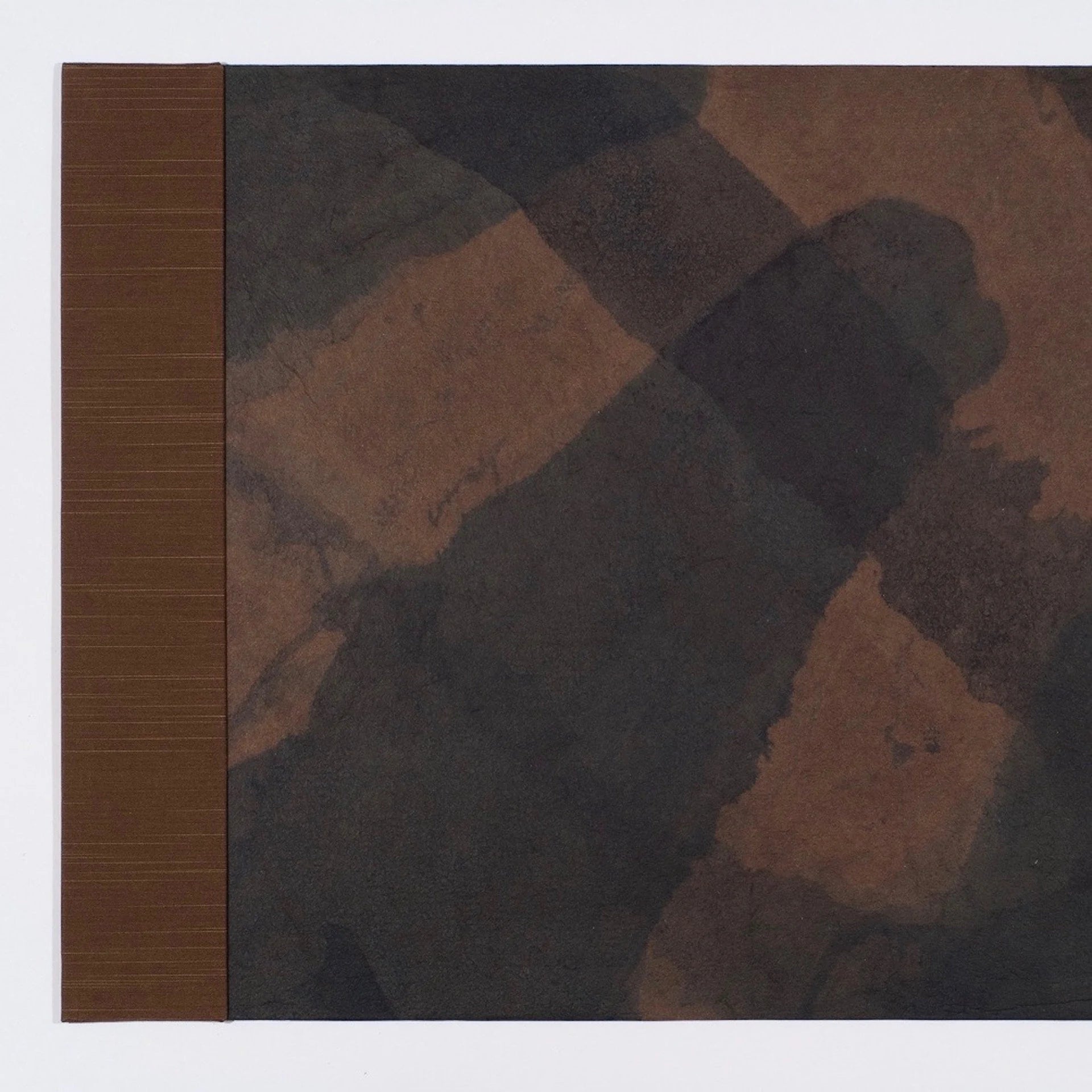 Rustic and Rich Desk Blotter / Desk Pad in Dark Brown and Black
