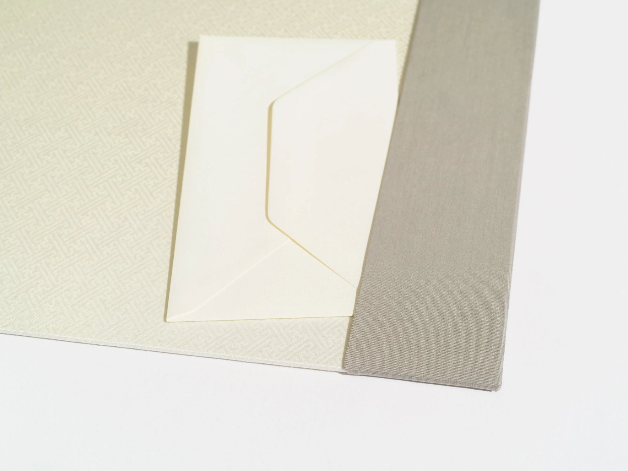 Minimalist Desk Blotter / Desk Pad in Gray and White