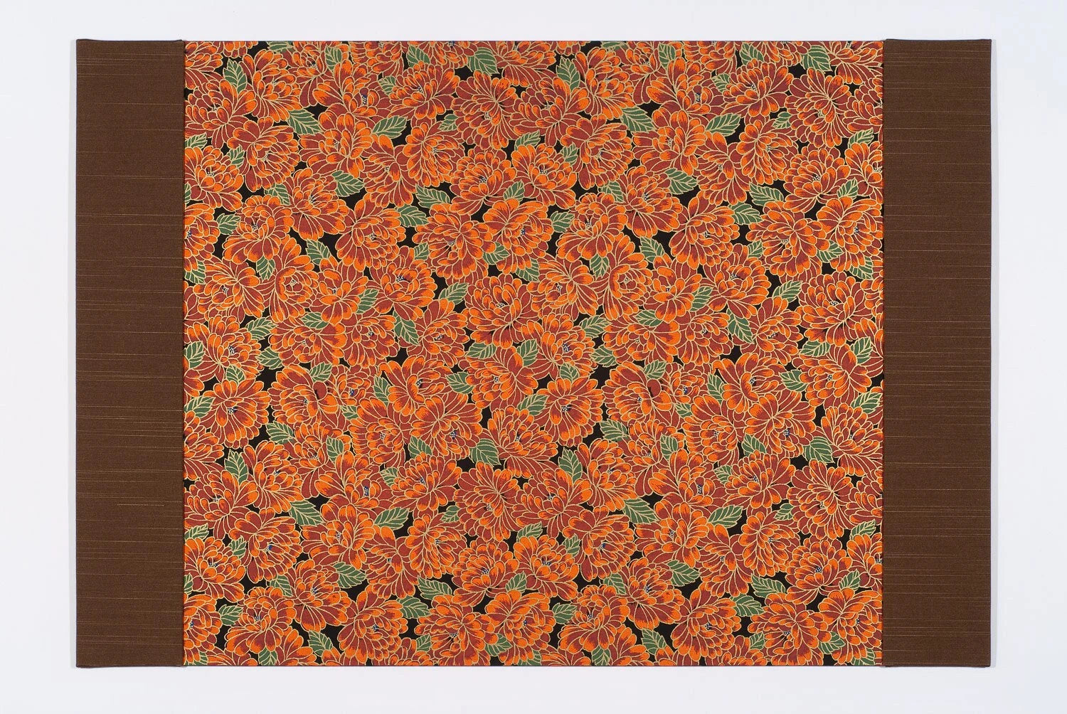 Bold and Vibrant Floral Desk Blotter / Desk Pad in Bright Red