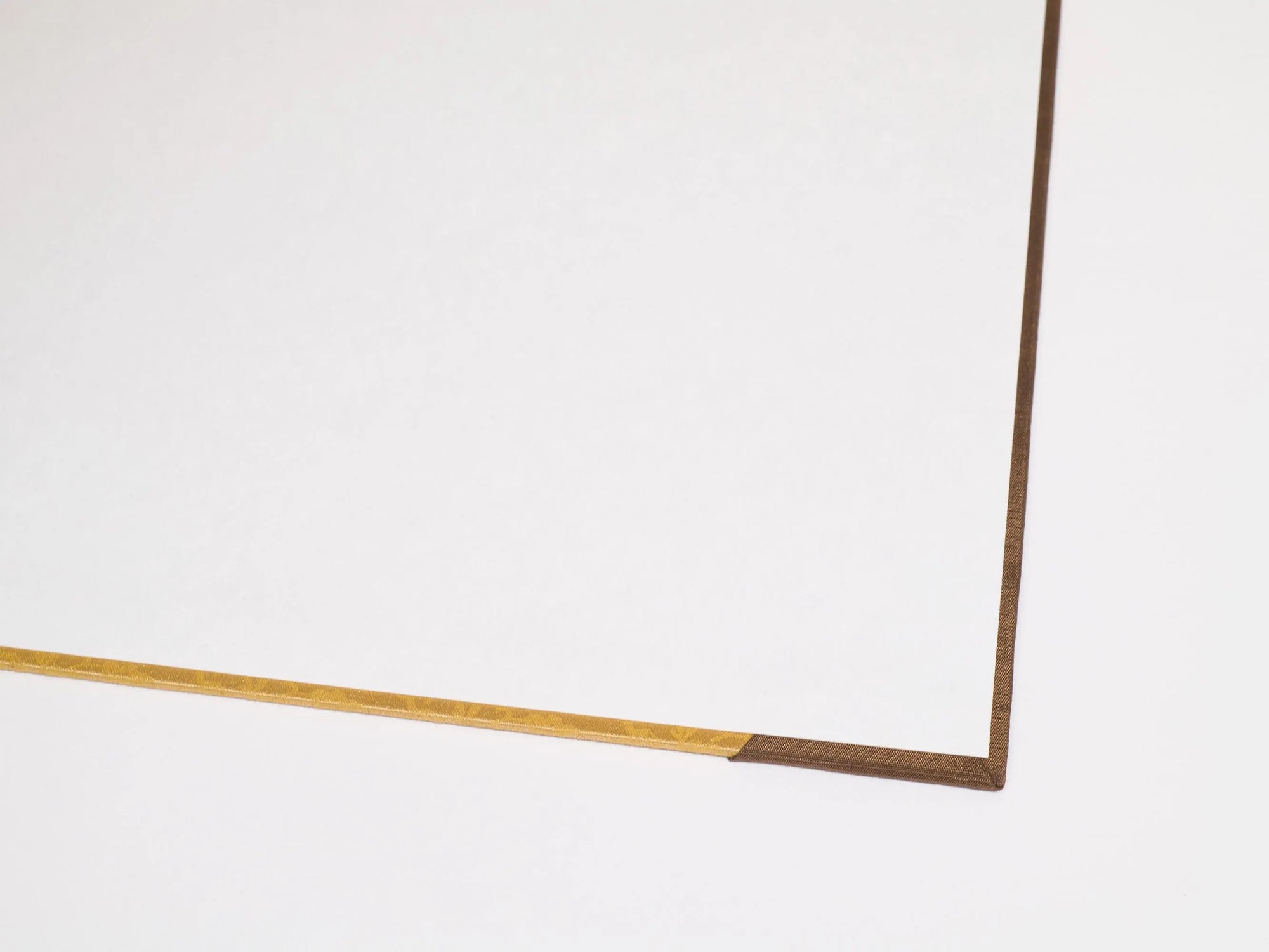 Luxurious and Traditional Desk Blotter / Desk Pad in Gold and Dark Brown