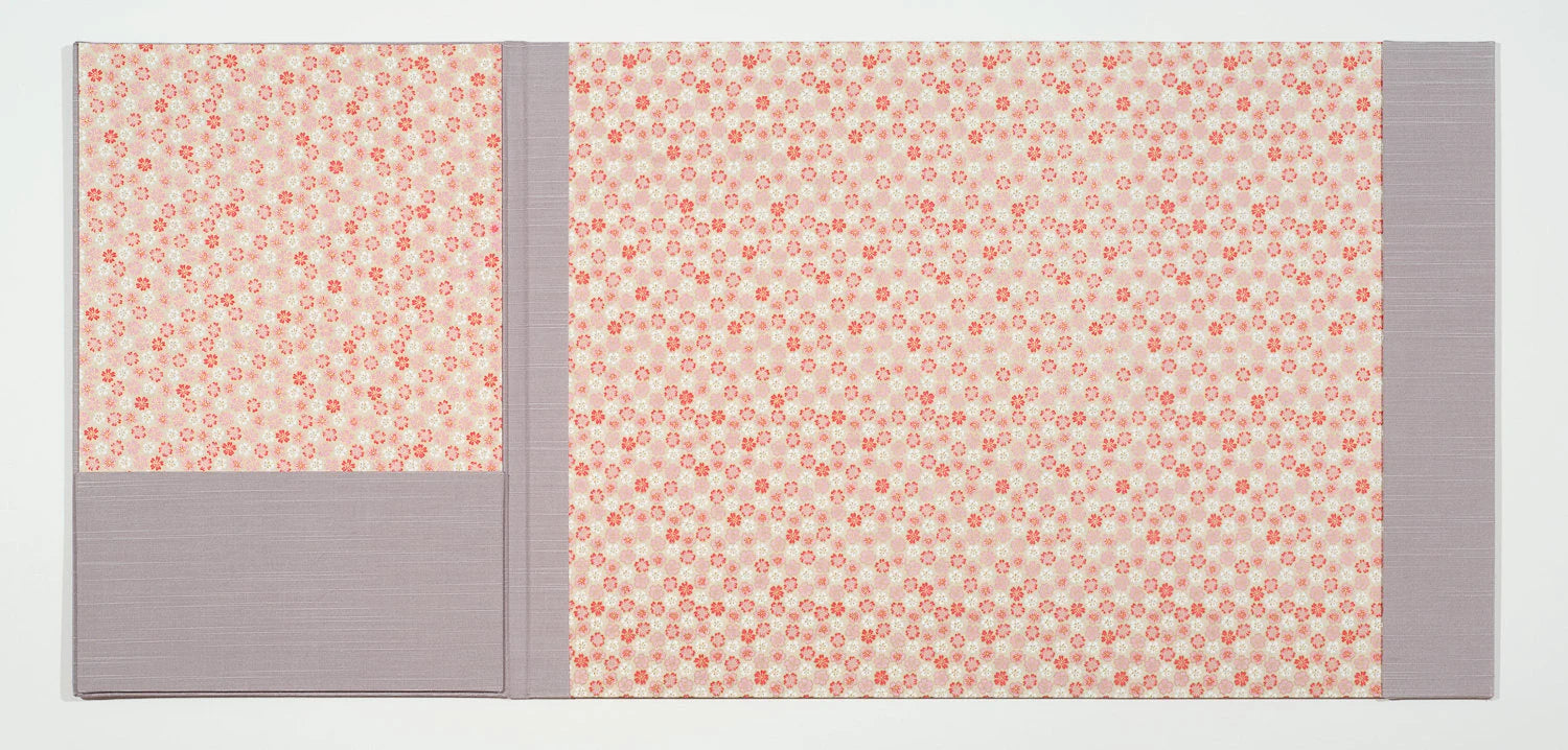 Deluxe Desk Organizer / Desk Blotter with Privacy Flap - Pink and Lavender