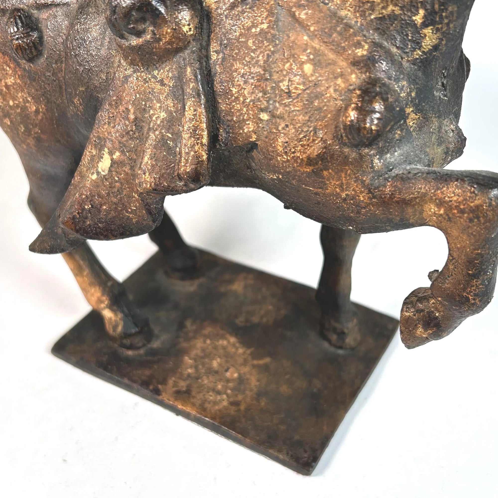 Tang Dynasty Prancing Horse Figure Replica in Metal