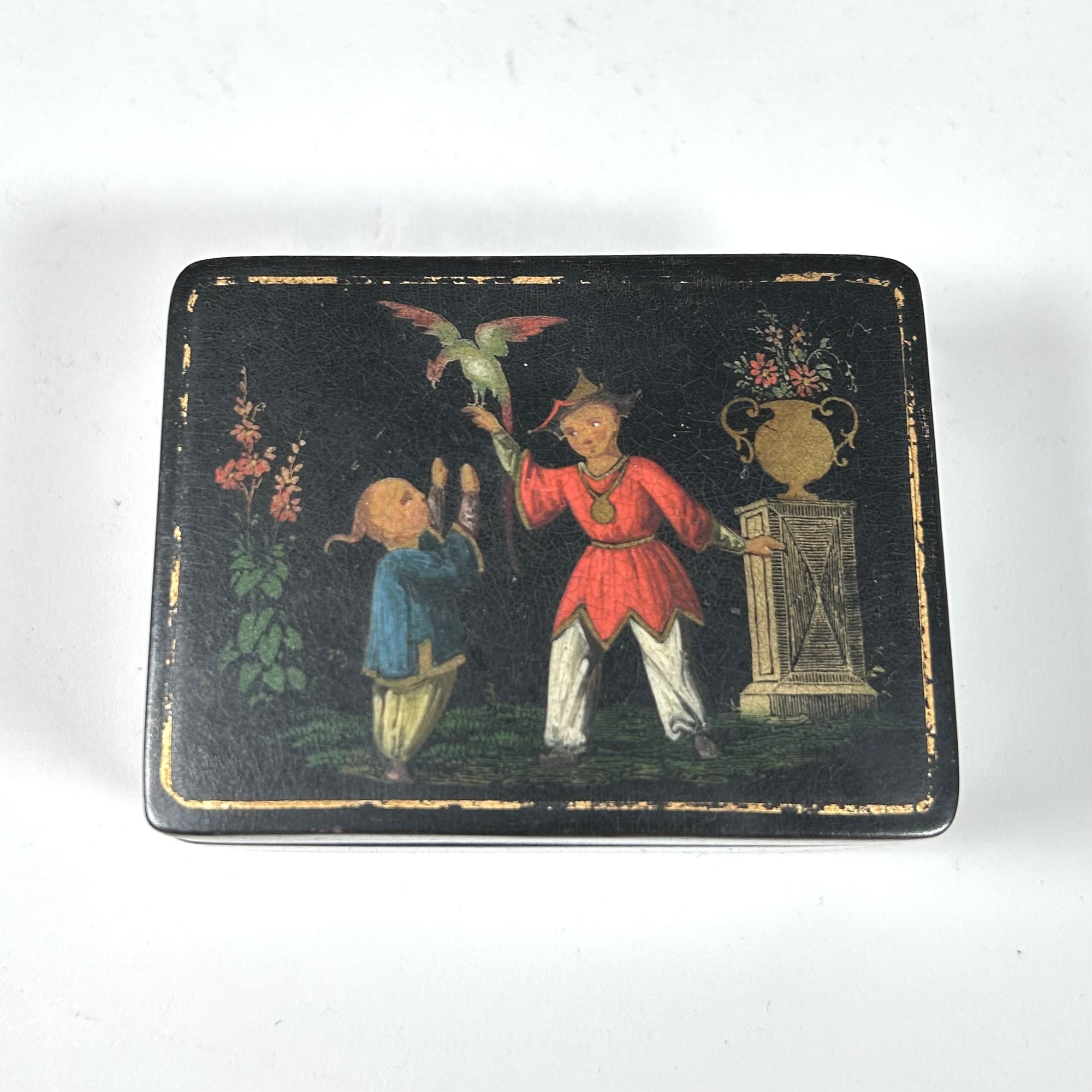 Late 19th Century Chinoiserie Quadrille Game Token Boxes on Tray - Free Shipping