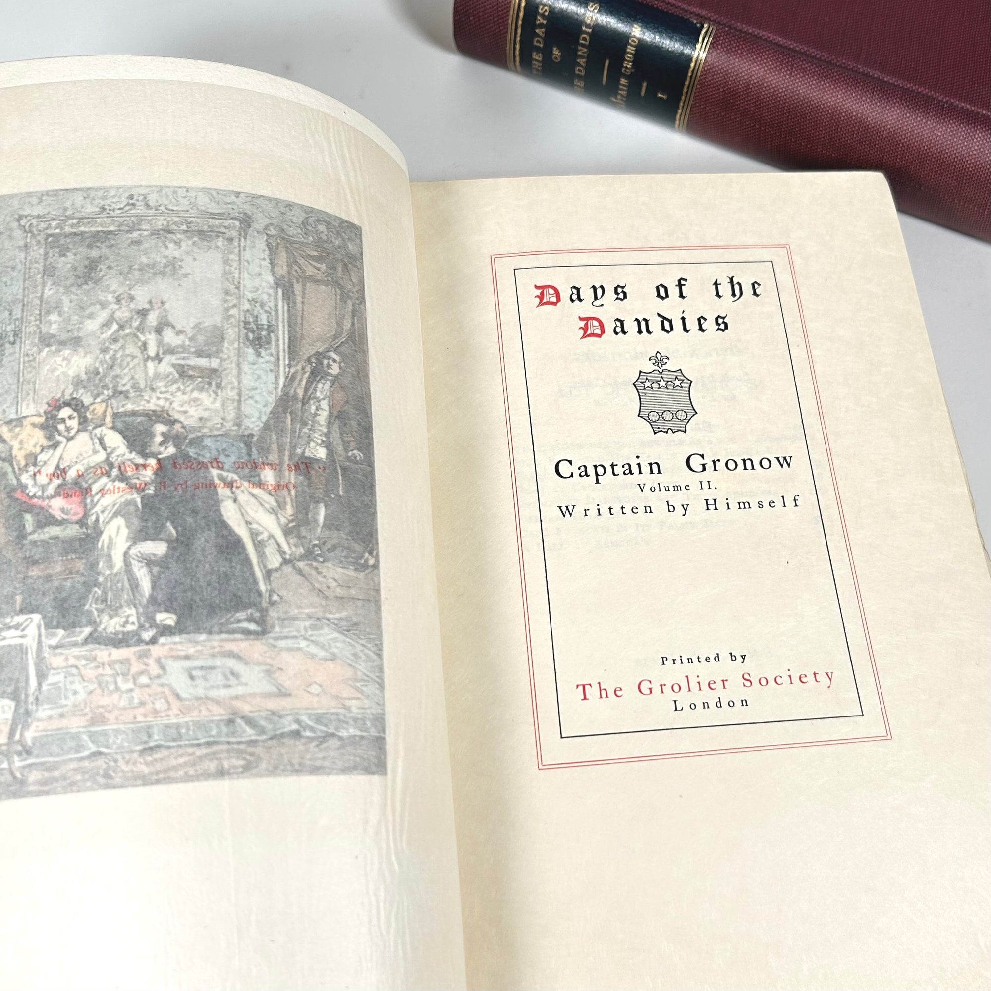 Days of the Dandies by Captain Gronow "Edition Des Amateurs" Limited to 100 - Grolier Society - Free Shipping