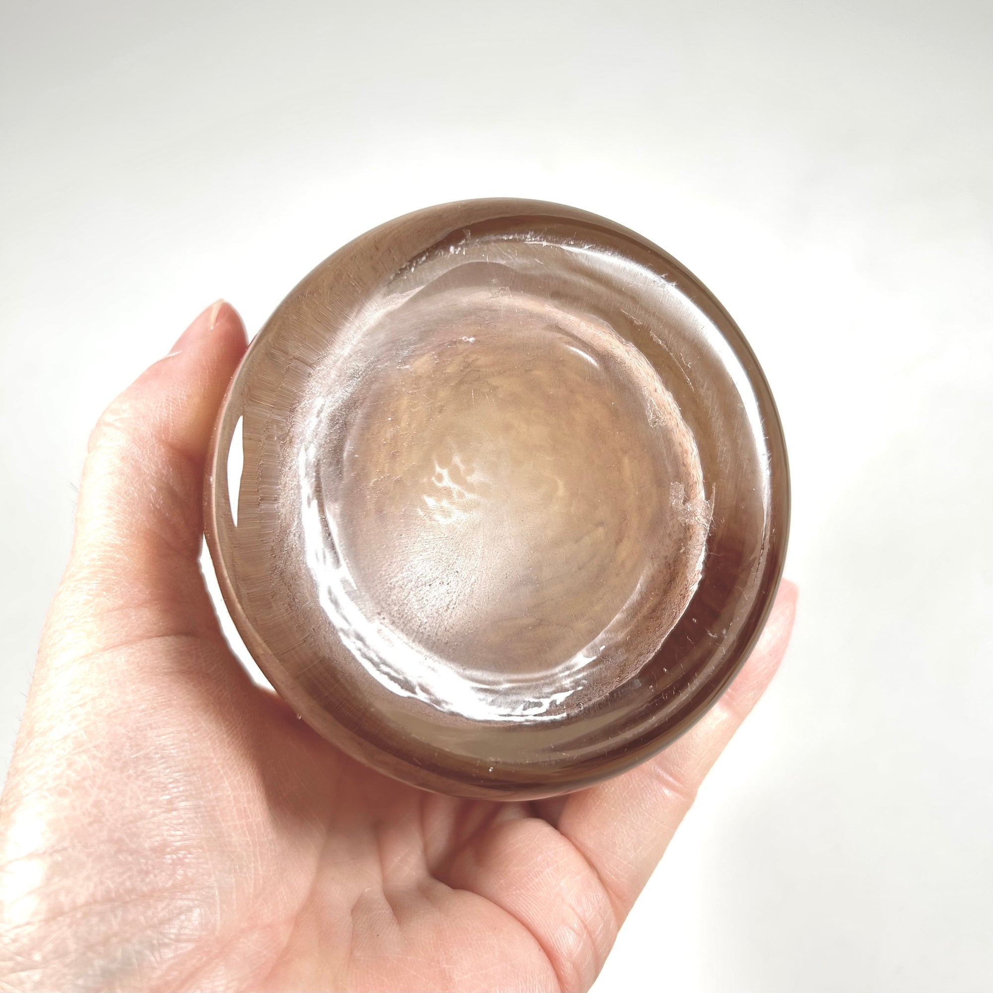 Minimalist Bud Vase in Caramel Swirl Glass - Free Shipping