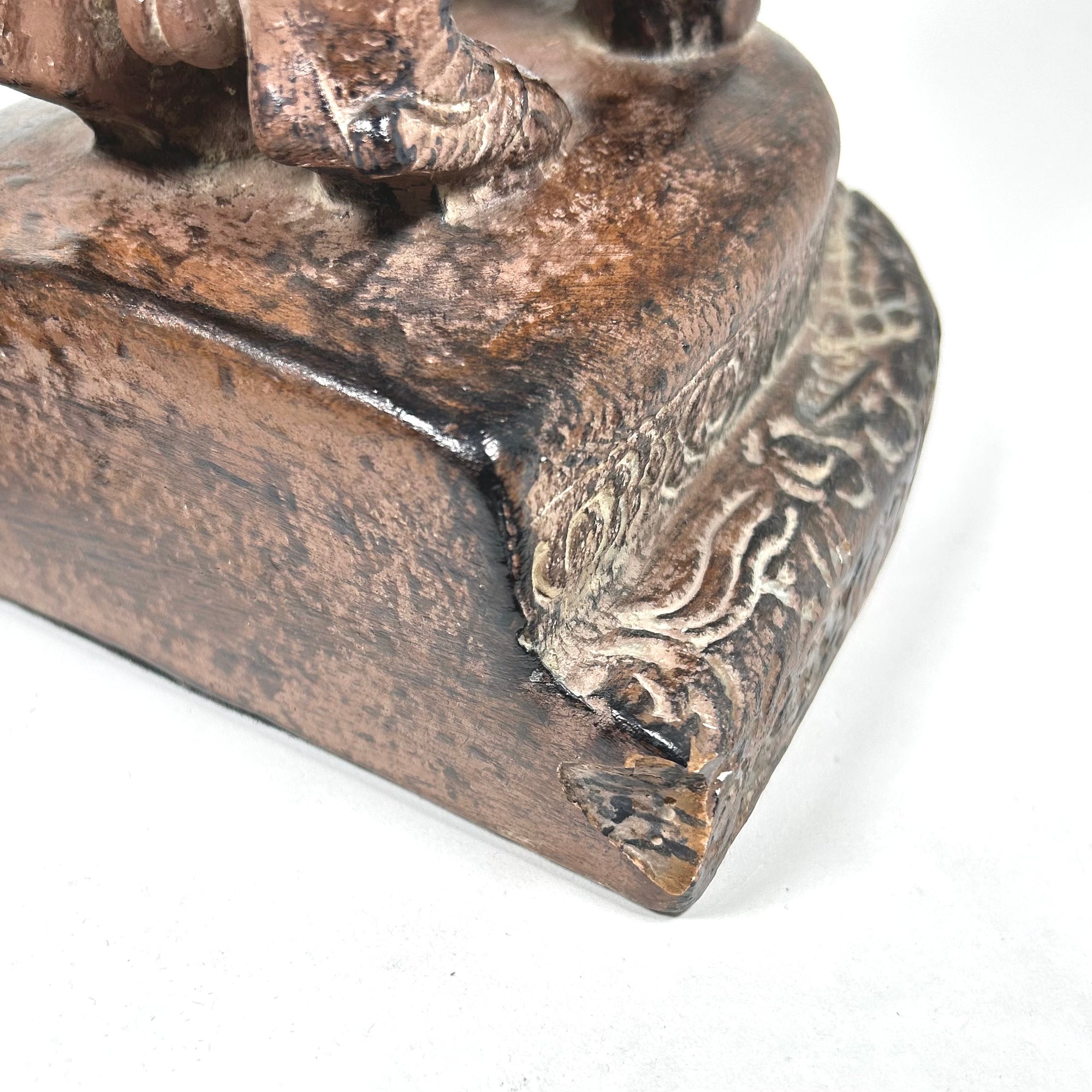 Vintage Chinese Guardian Fu Dog Bookends