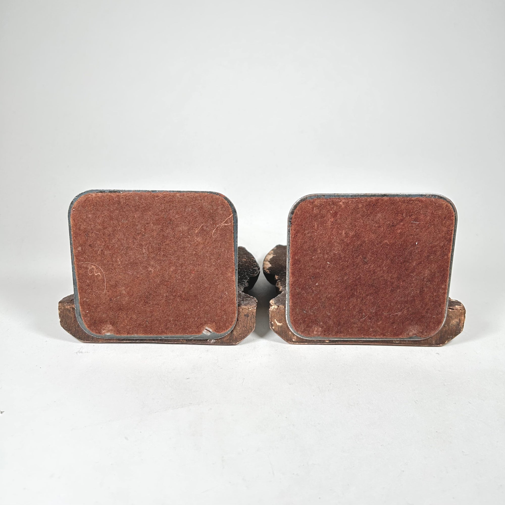 Vintage Syroco Wood US Eagle Shield Bookends