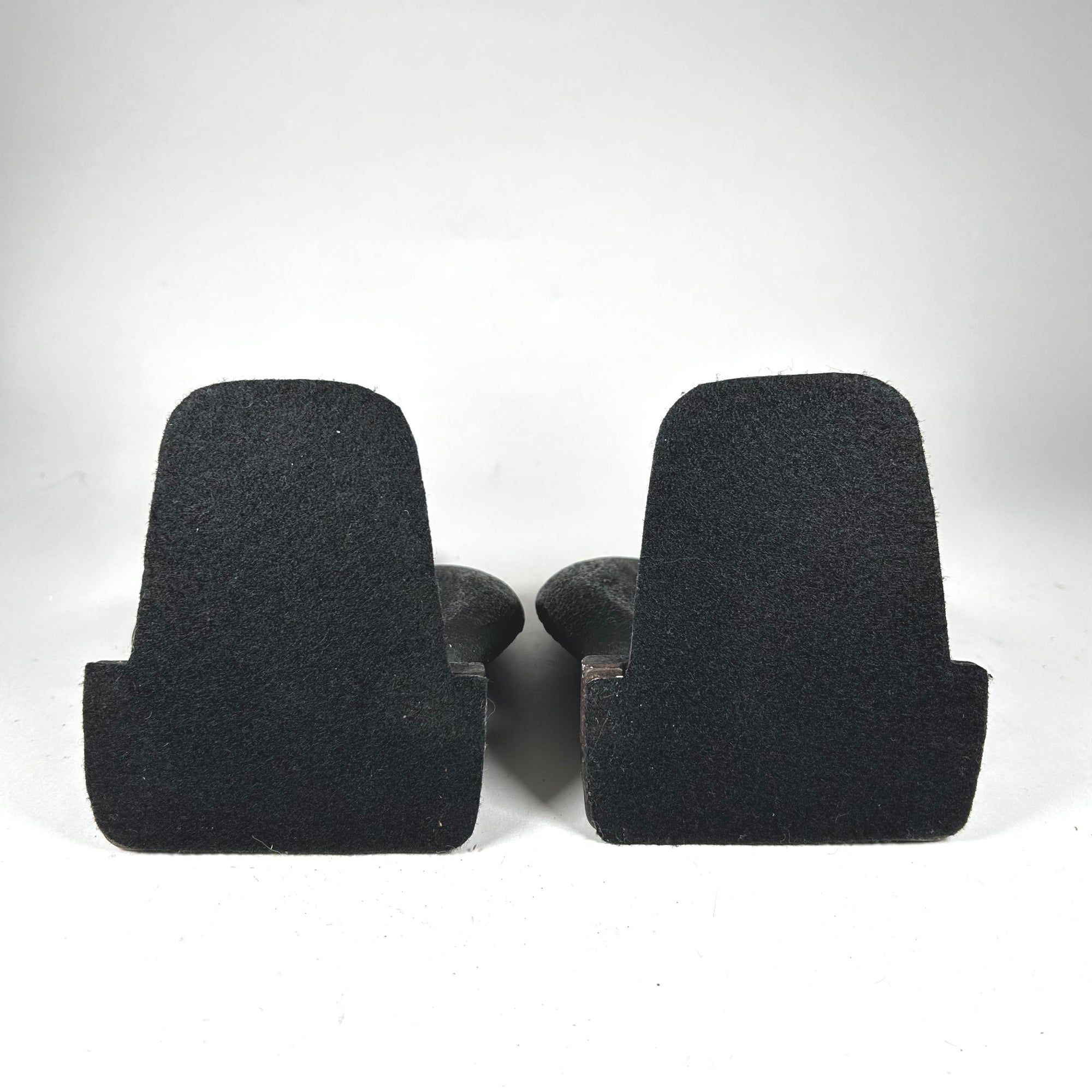 Vintage Cast Iron Eagle Bookends in Dark Grey