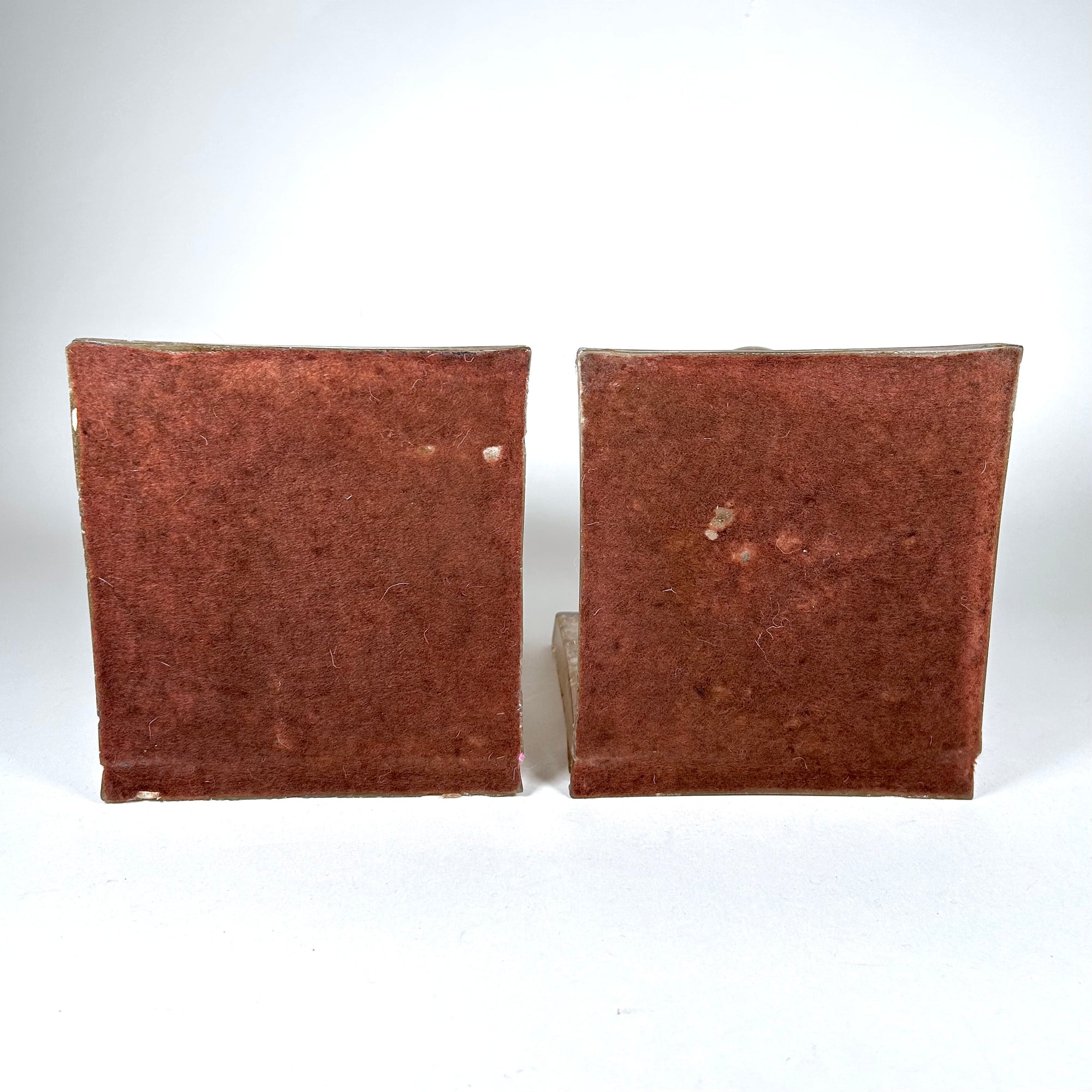 Resin Grape Bunch Bookends with Gold Flecks