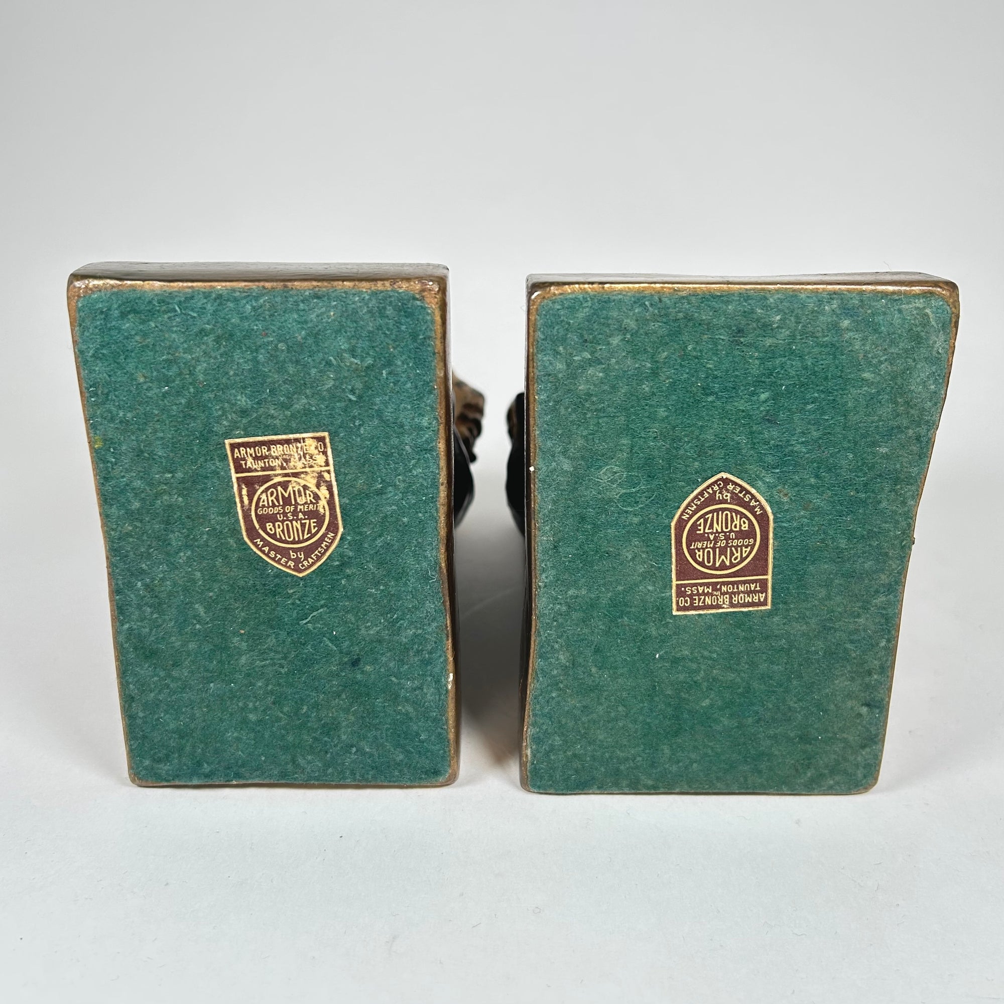 Vintage Bookends with a Older Couple Sitting in Chairs