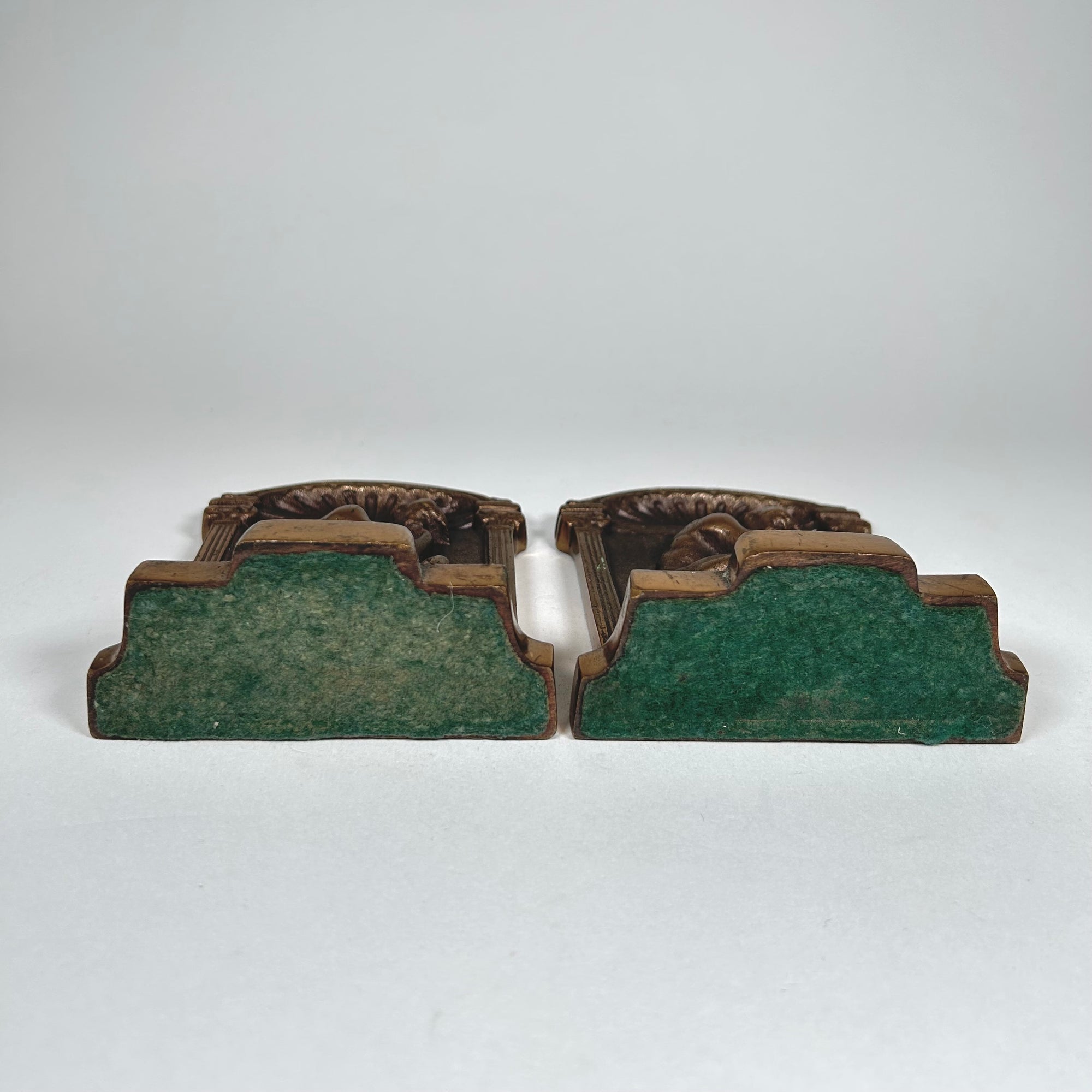 The Thinker Cast Brass Small Bookend Set