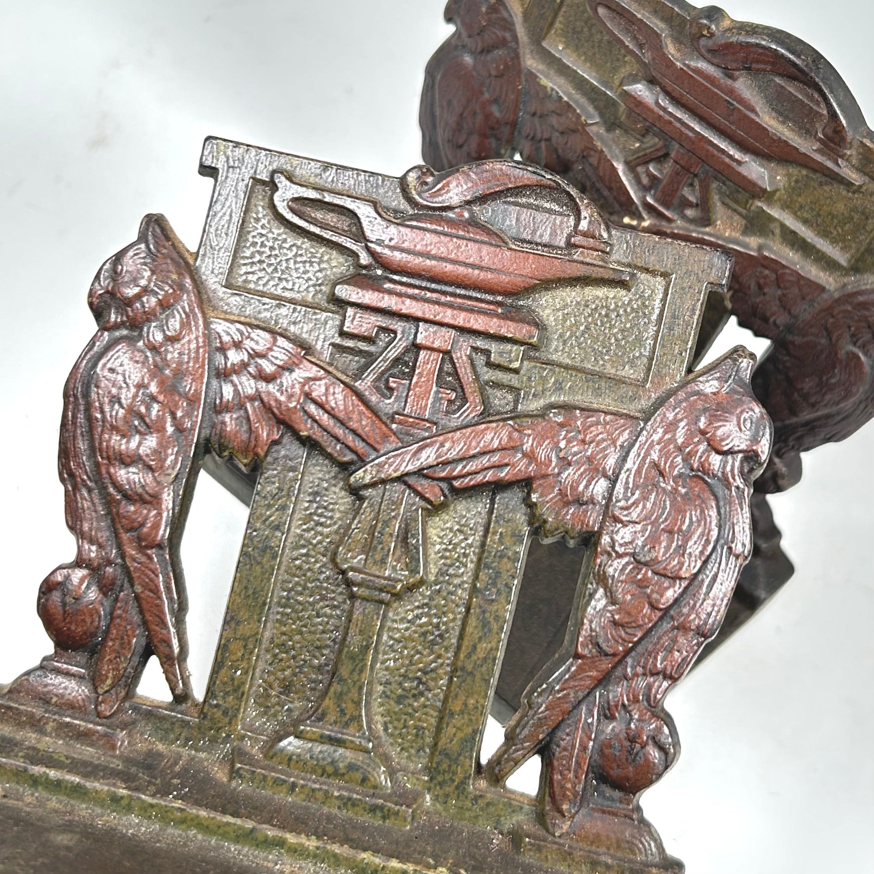 Vintage Owls and Lamp of Knowledge Bookends by Judd Mfg. Co.