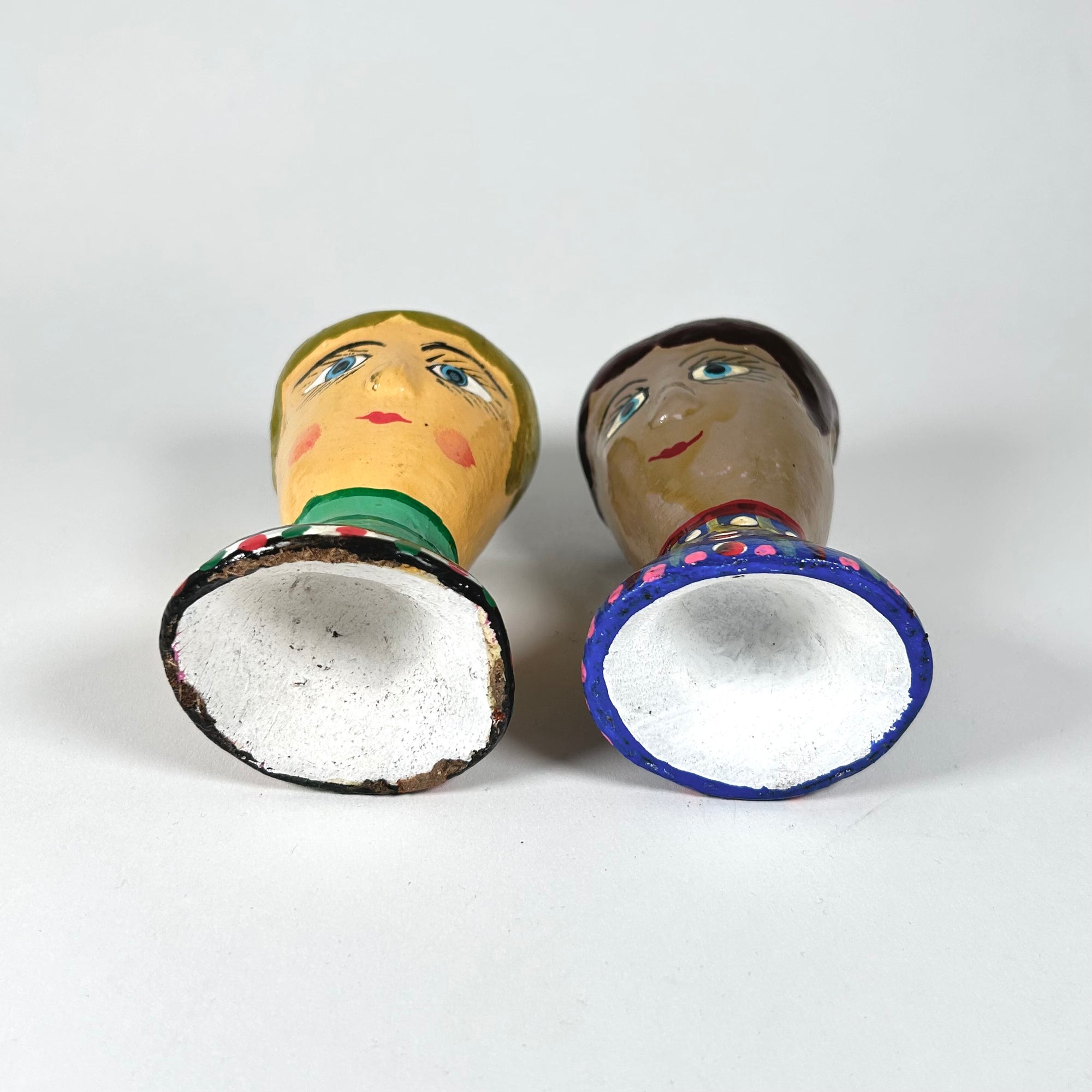 Guatamalan Folk Art Egg Cups - Set / 2