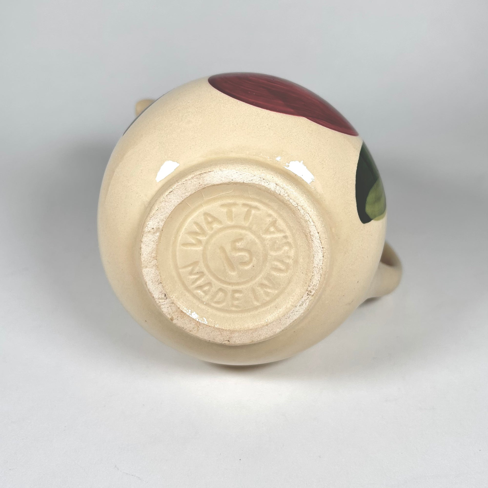 Watt Pottery Apple Motif Small Pitcher 