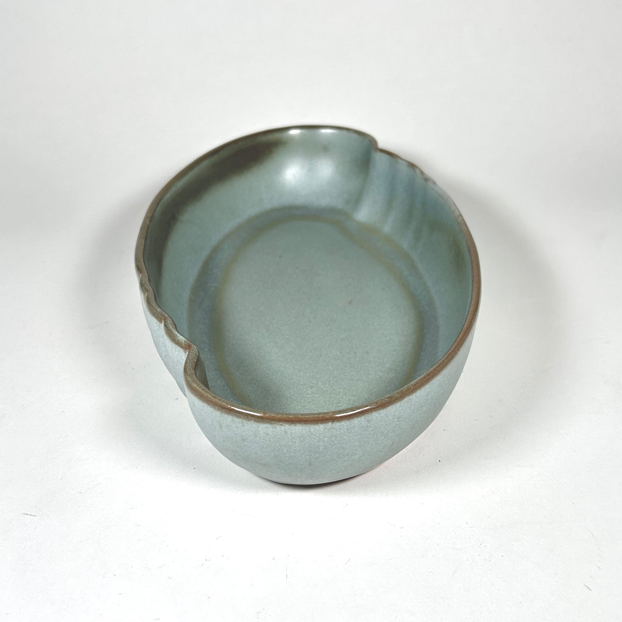 Frankoma Plainsman Woodland Moss Oriental Line Oval Serving Bowl, Model 205