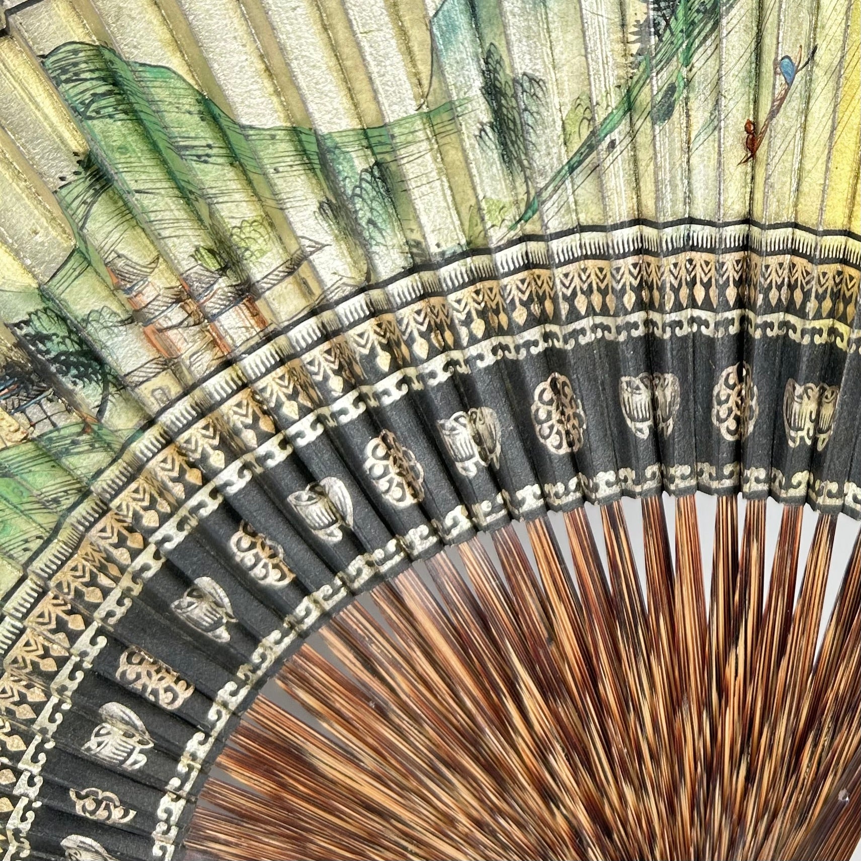 Chinese Export Thousand Faces Paper Folding Hand Fan - Free Shipping