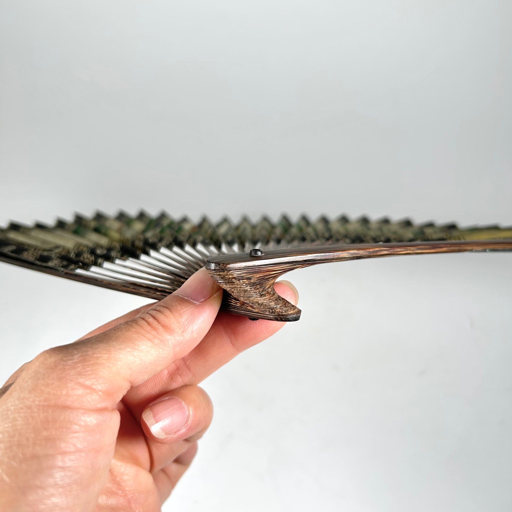 Chinese Export Thousand Faces Paper Folding Hand Fan - Free Shipping