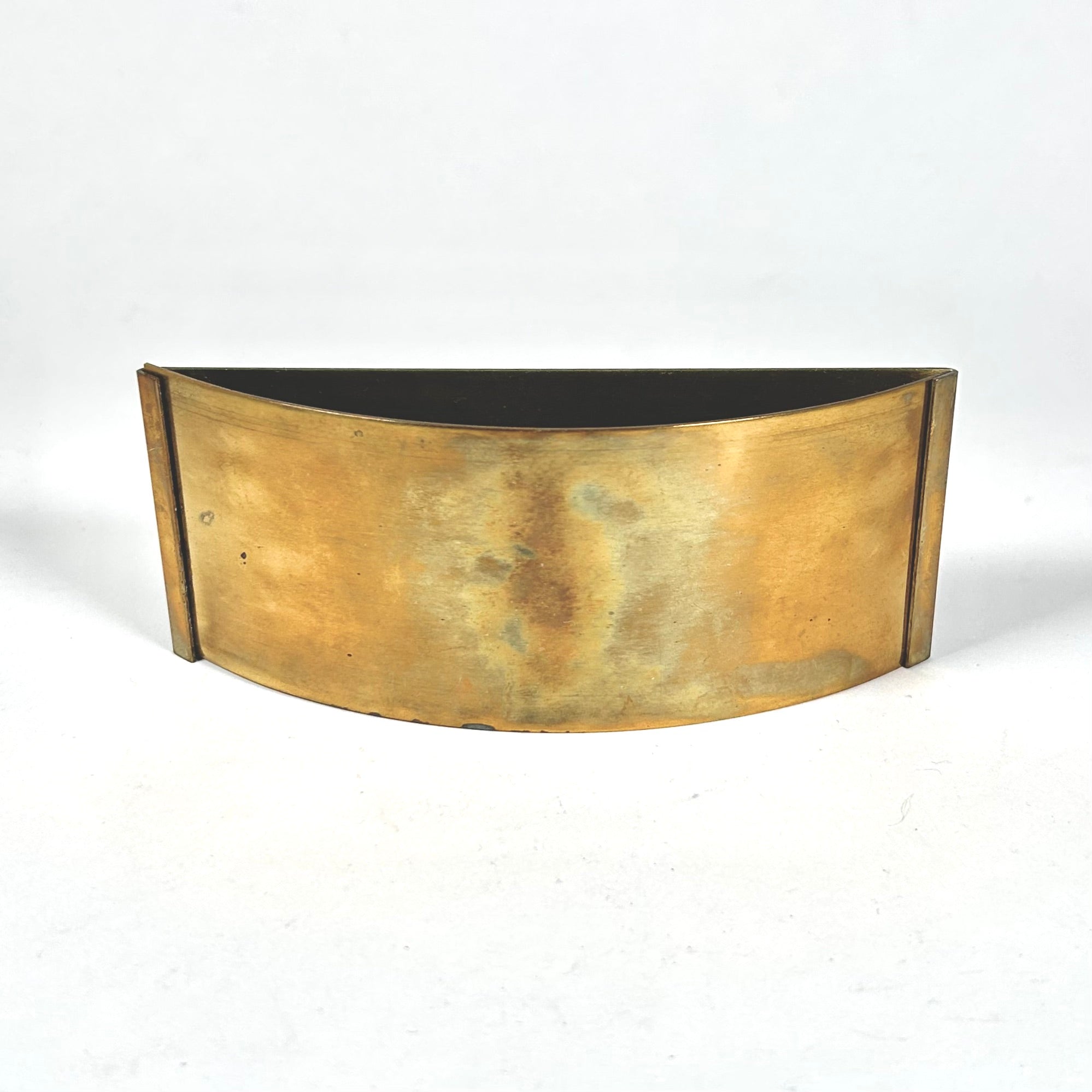 Vintage Minimalist Brass Rocker Blotter