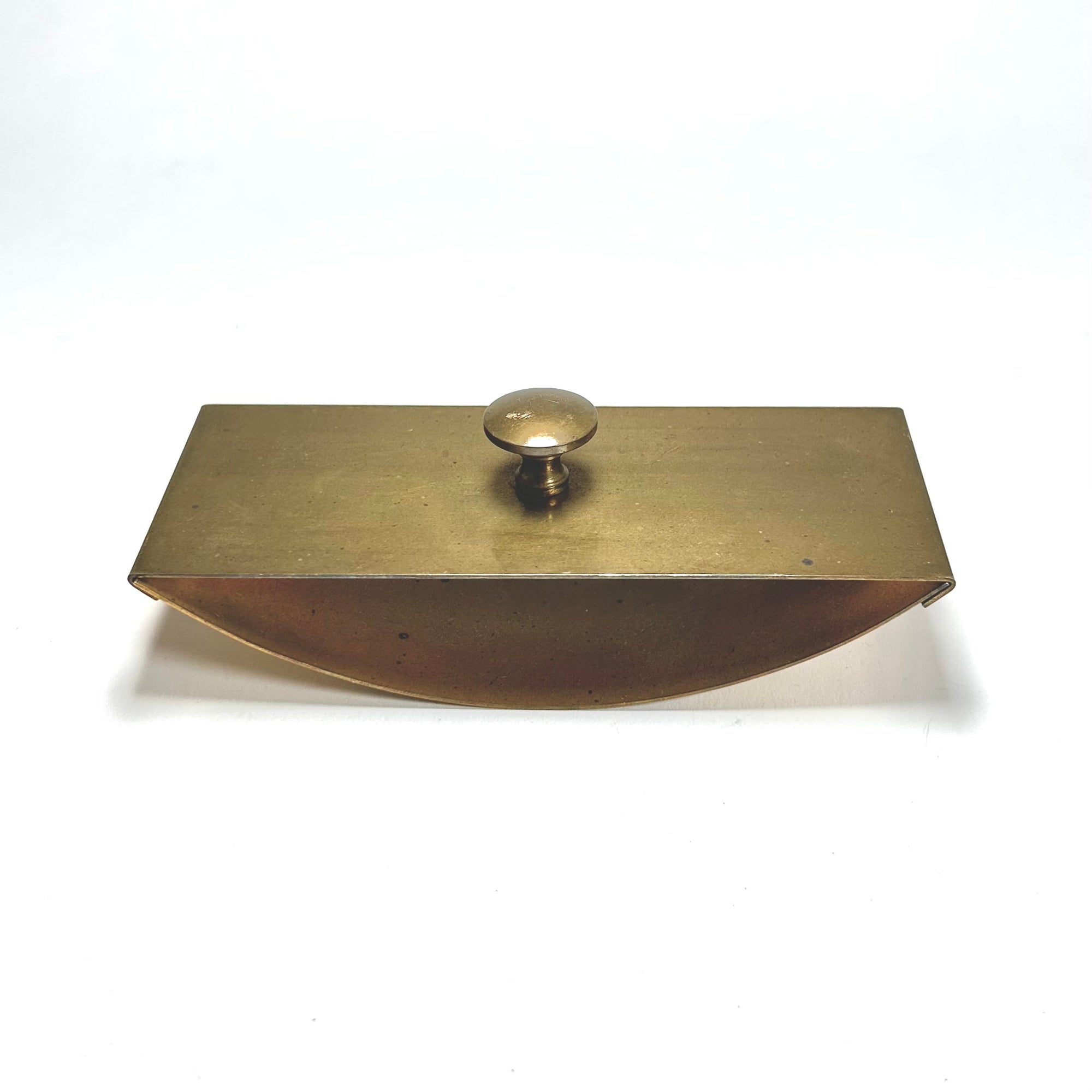 Vintage Minimalist Brass Rocker Blotter