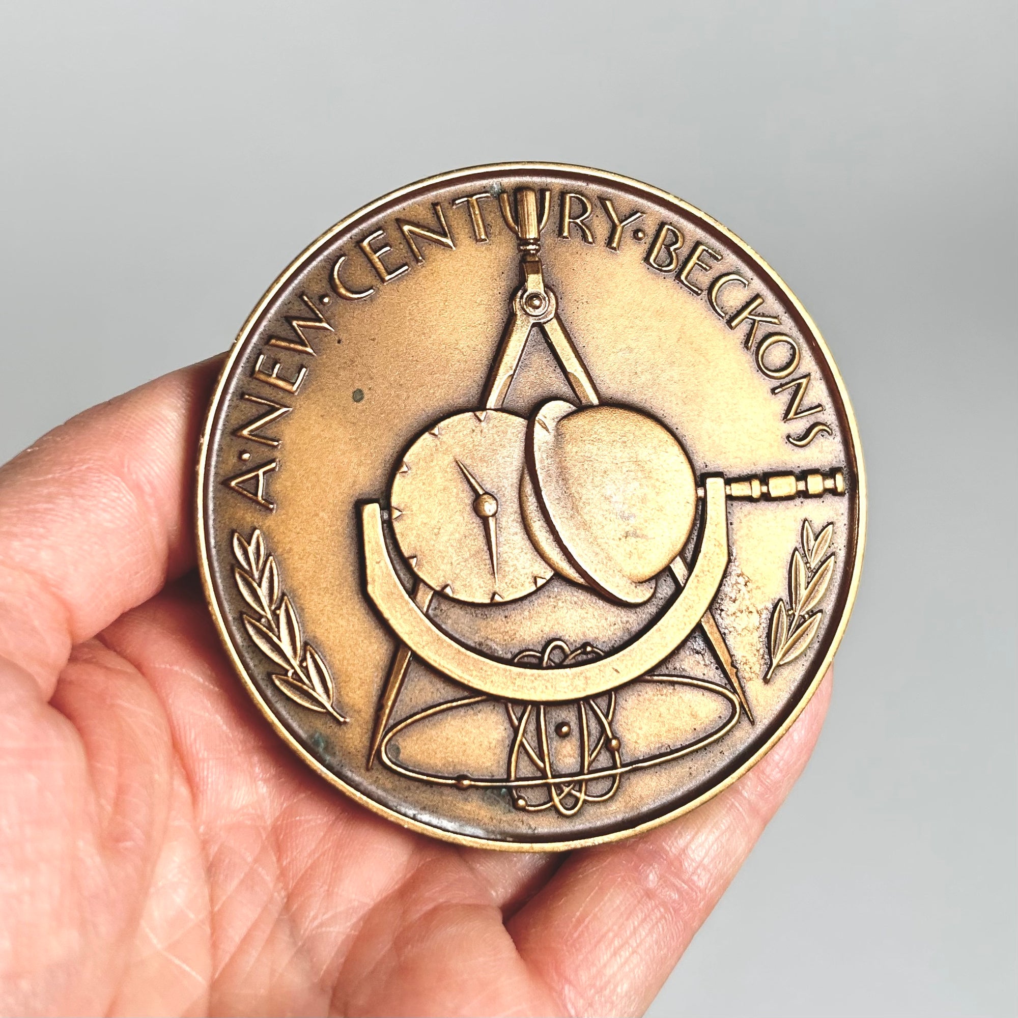 Sidney Waugh's American Institute of Architects Centennial Bronze Paperweight, 1957